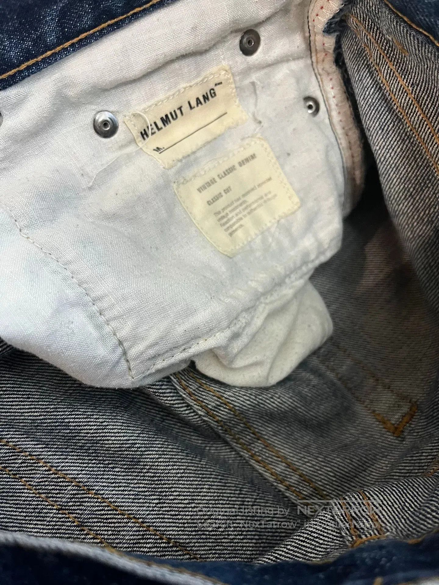 Helmut Lang helmut lang splattered denim jeans classic cut. Size US 34 / EU 50 - 5 Thumbnail