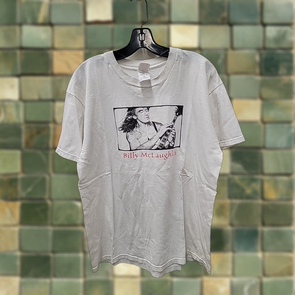 Fruit Of The Loom VINTAGE Bill​ie McLaughlin Graphic T Shirt Mens XL White Size US XL / EU 56 / 4 - 1 Thumbnail