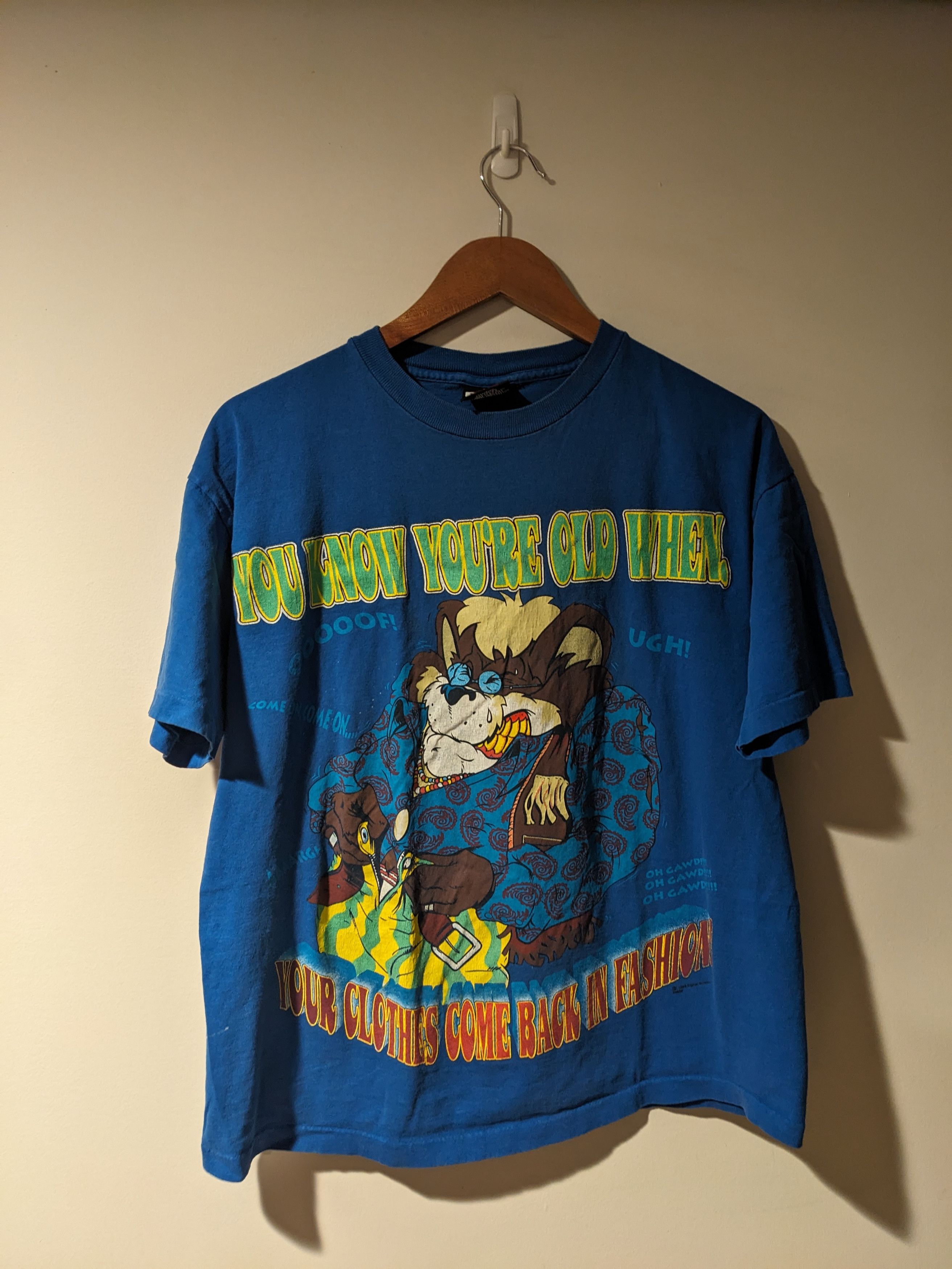 Vintage Vintage 1994 Fashion Wolf You Know You're Old Humor T-Shirt Size US L / EU 52-54 / 3 - 1 Thumbnail