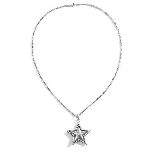 VIBE Punk Five Pointed Star Pendant Necklaces Size ONE SIZE - 1 Thumbnail