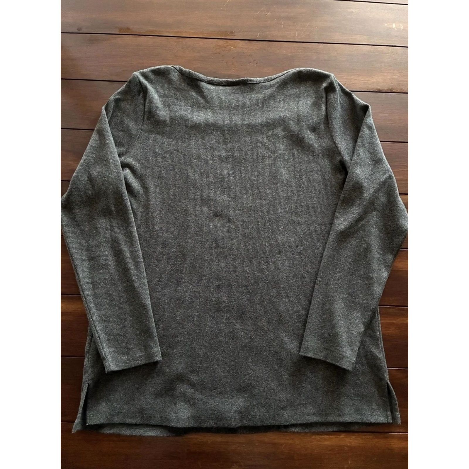 Vintage Rafaella Women’s Ballet Neck Cable Front Pullover Sweater Black Medium Long Sleeve Cotton Polyester Women Size L / US 10 / IT 46 - 7 Thumbnail