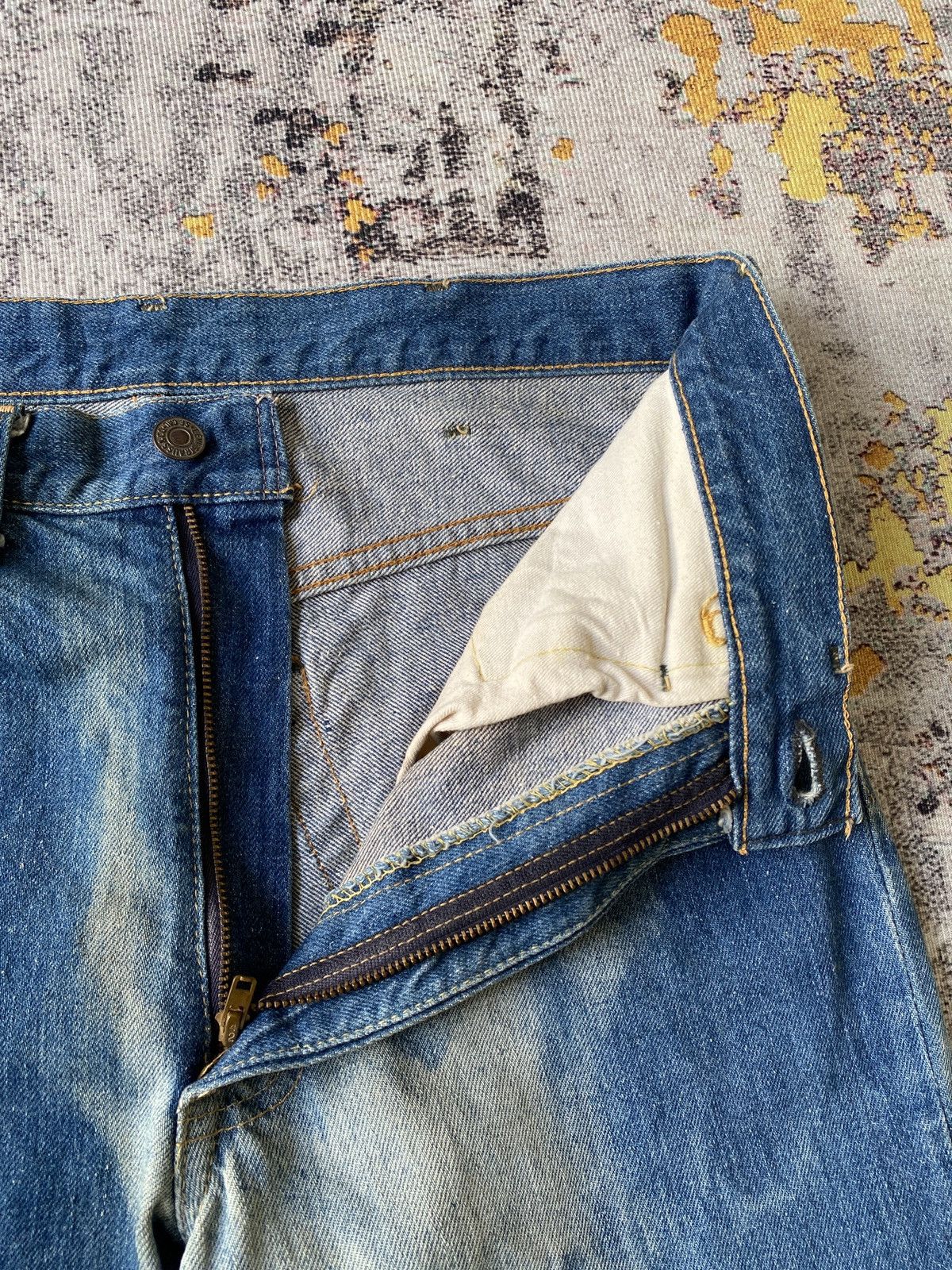 Vintage RARE !!! Vintage 70s Levi’s 646 Orange Tab Flare Denim Size US 30 / EU 46 - 8 Thumbnail