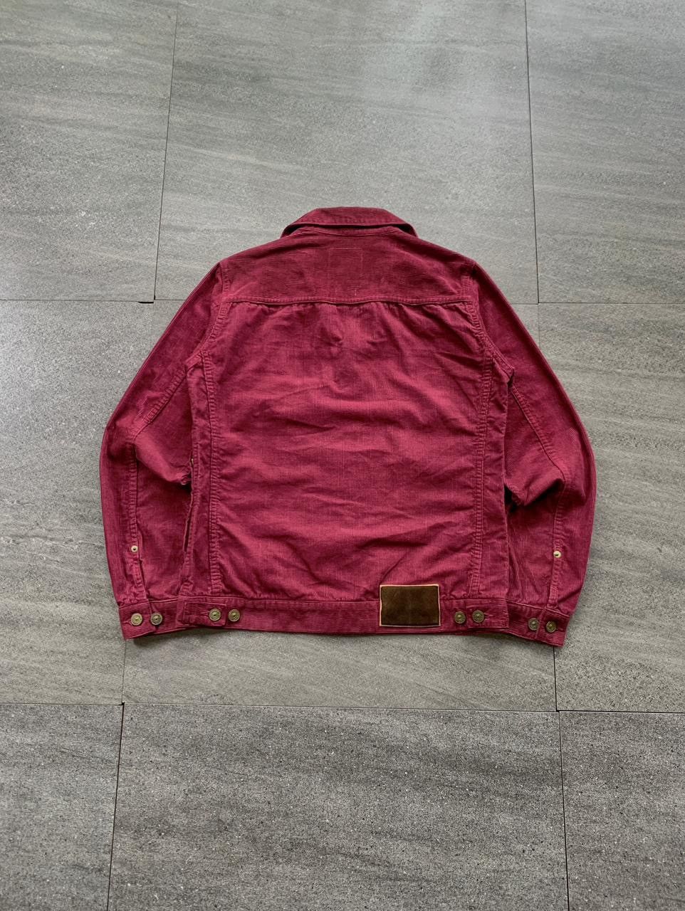 Visvim 101 Corduroy Trucker Jacket in Burgundy Size US S / EU 44-46 / 1 - 4 Thumbnail
