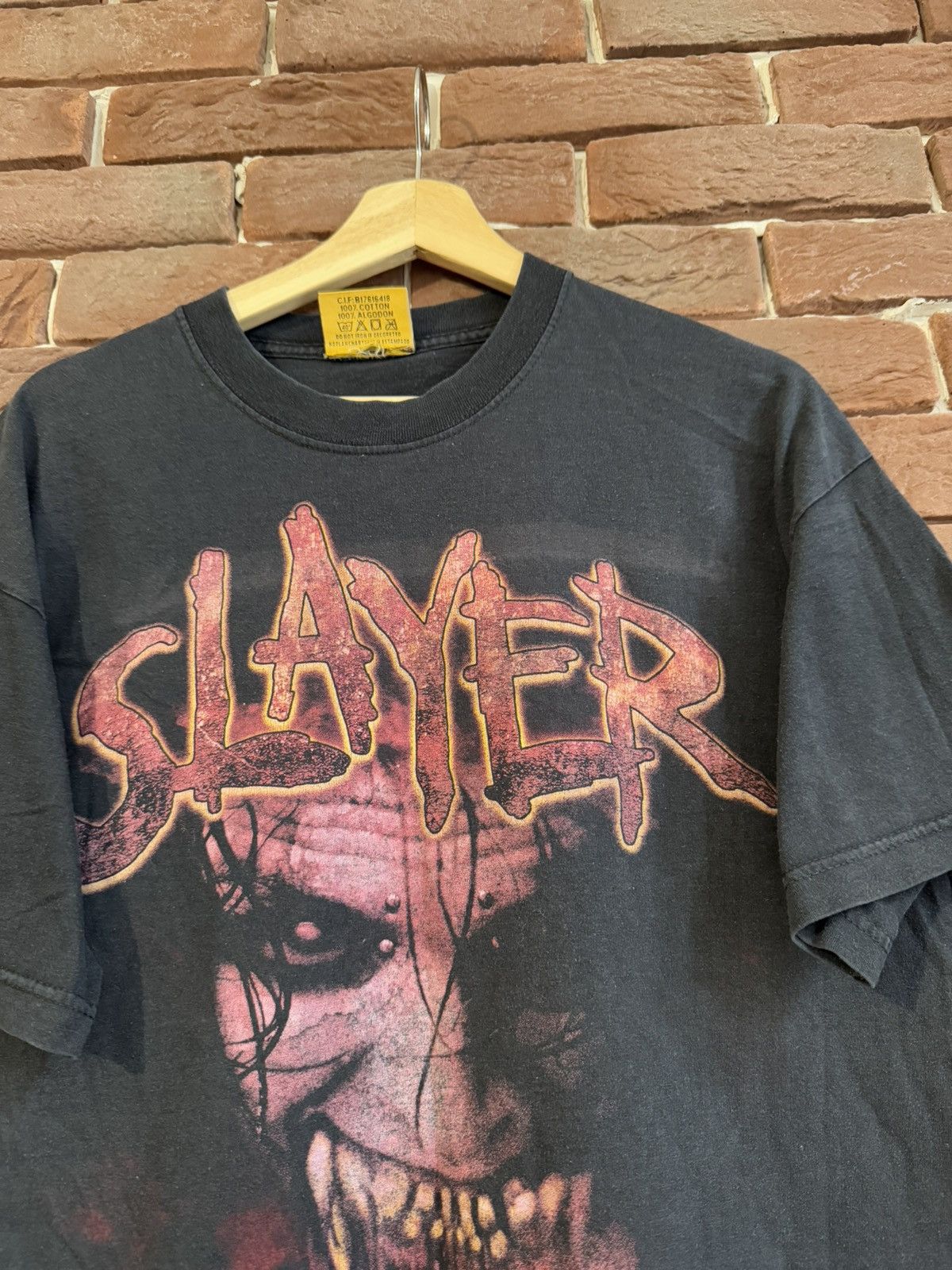 Band Tees Rare Vintage 00s Slayer 2001 Thrash Metal Band Tee Black L Size US L / EU 52-54 / 3 - 4 Thumbnail