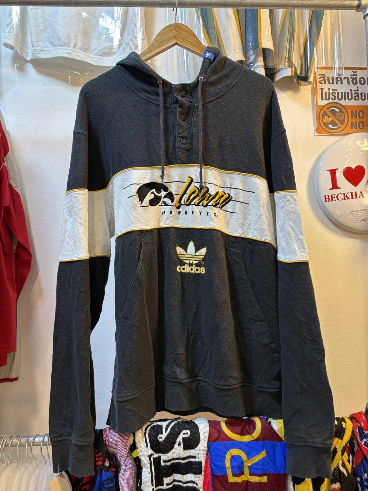 Adidas Y2K Adidas Pullover Sweatshirt Hoodie Size US XXL / EU 58 / 5 - 1 Thumbnail