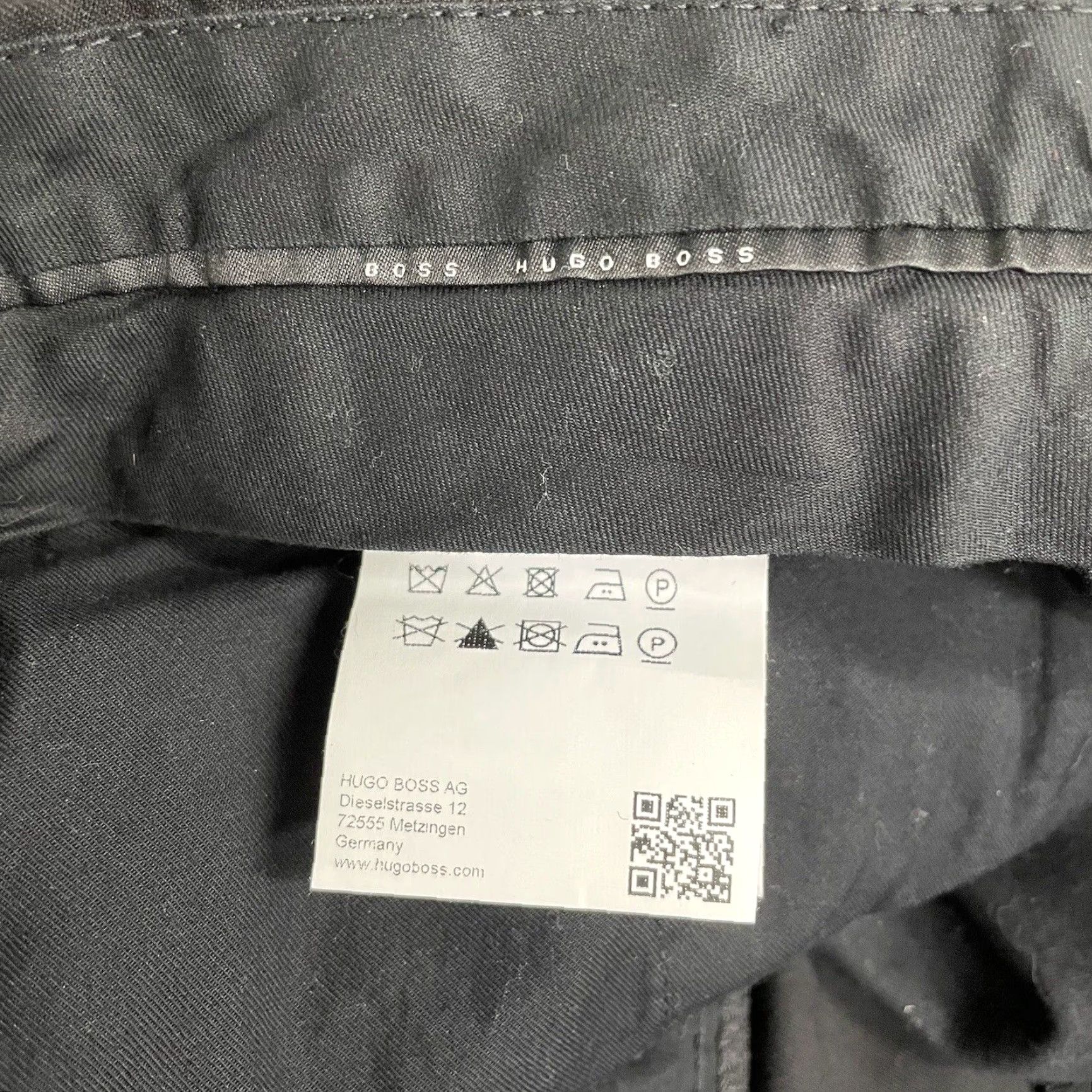Vintage Hugo Boss Black Wool Dress Pants Mens Size 38x28 Straight Regular Size US 38 / EU 54 - 4 Thumbnail
