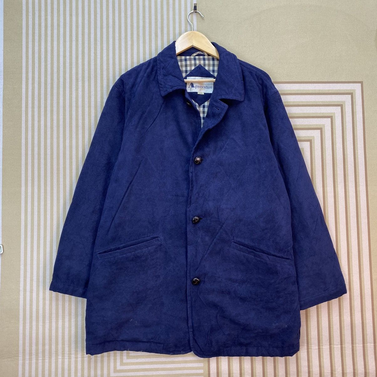 Aquascutum 🫶Vintage Aquascutum Quilted Plaid Lining Jacket Size US M / EU 48-50 / 2 - 1 Thumbnail