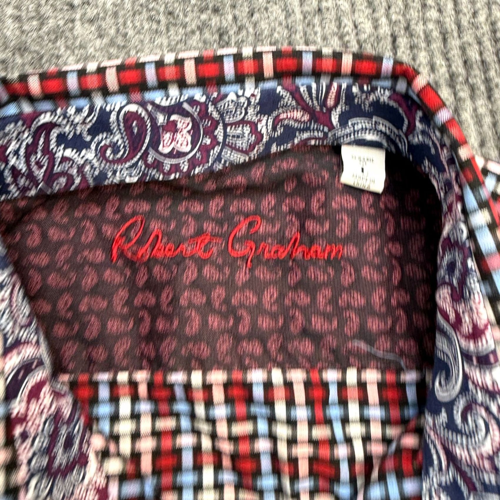 Robert Graham Robert Graham Shirt Mens Large Geometric Paisley Button-Up Classic Fit Multicolor Cotton Cotton Geometric Geometric Shirt Mens Large 90s? Size US L / EU 52-54 / 3 - 4 Thumbnail