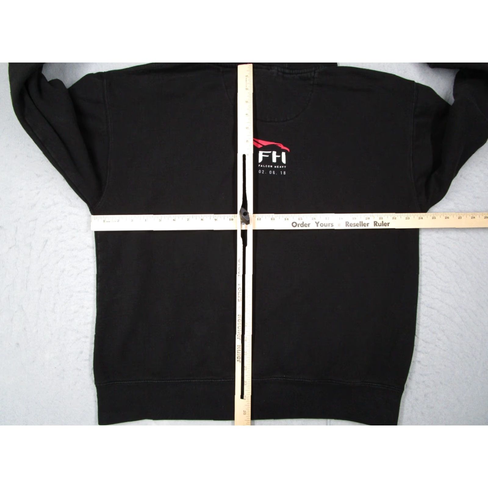 Vintage SpaceX Hoodie Women Extra Large Black Falcon Heavy 2018 Pullover Long Sleeve Size XL / US 12-14 / IT 48-50 - 7 Thumbnail