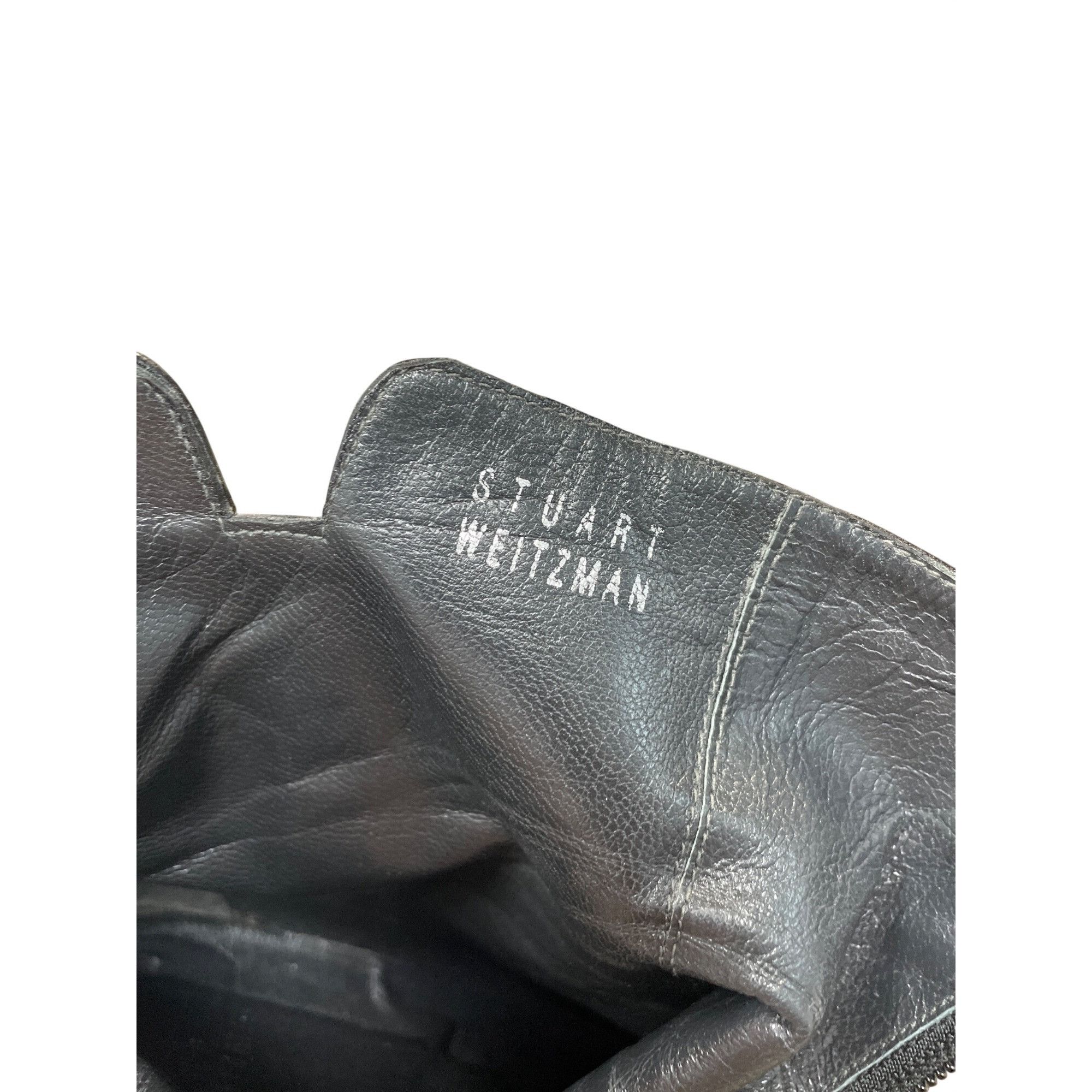 Stuart Weitzman Stuart Weitzman womans black leather zip heeled 2.5" ankle b Size US 7.5 / IT 37.5 - 8 Thumbnail