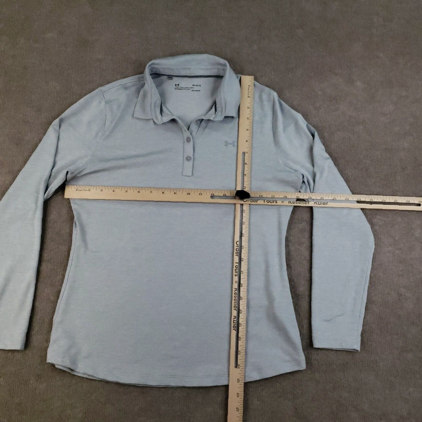 Under Armour Under Armour Polo Shirt Women L Gray Polo Shirt Women L Gray Casual All Seasons Stretch Breathable 2000s Sportswear Mens? Size L / US 10 / IT 46 - 2 Thumbnail