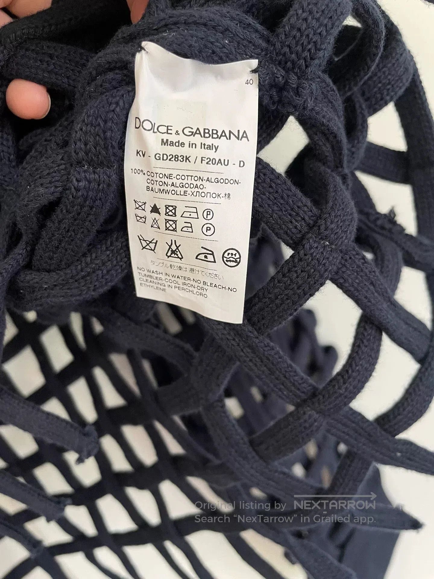 Dolce & Gabbana Dolce & Gabbana Fishnet Sweater. Size S / US 4 / IT 40 - 5 Thumbnail