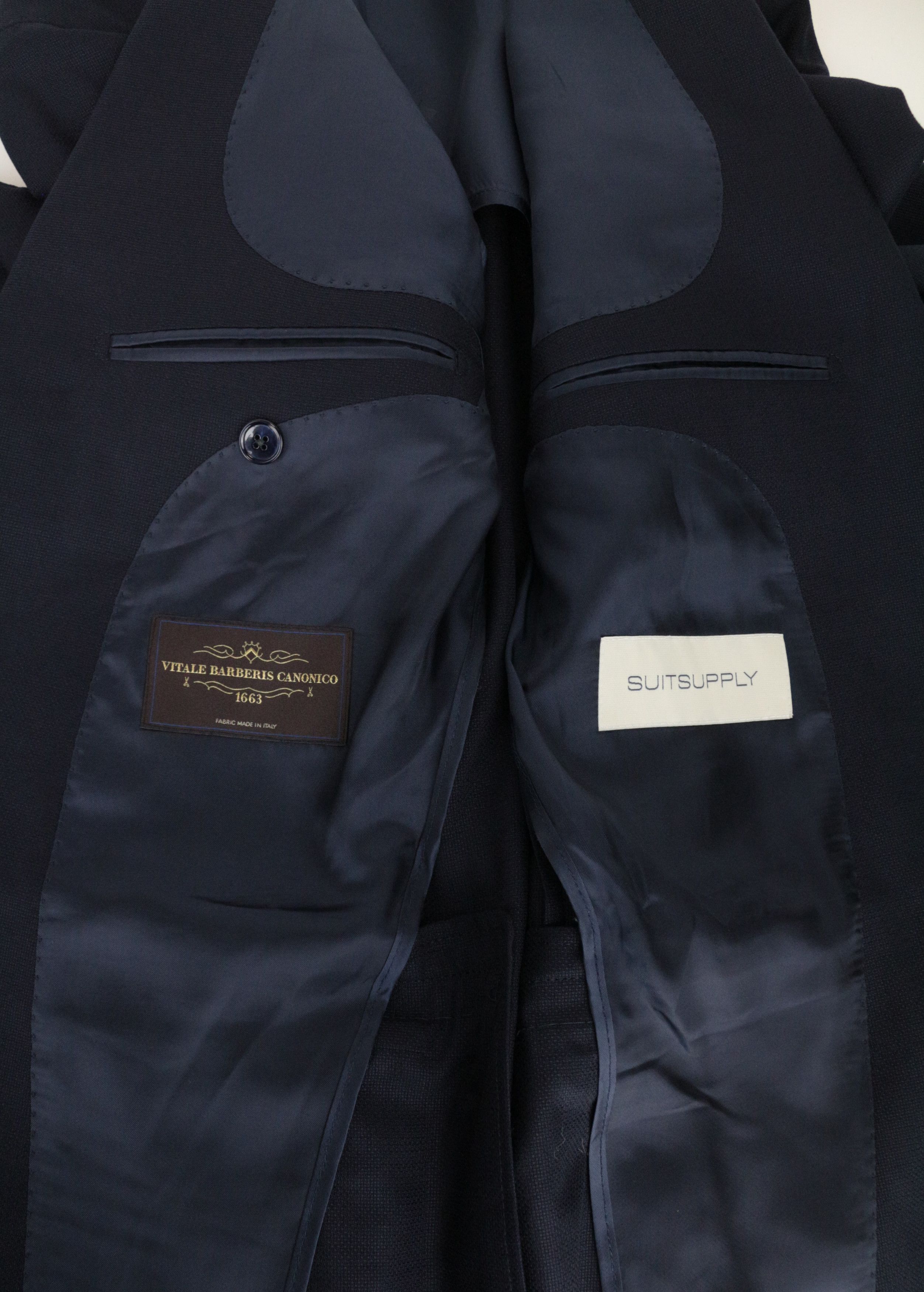 Suitsupply LA SPALLA UK36R Blue Wool 2 Piece Suit 67633 Size 36R - 10 Thumbnail