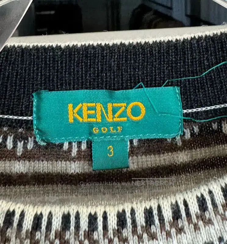 Kenzo KENZO Colorful Wool Pullover Sweater for Women . Size XXS / US 00 / IT 34 - 3 Thumbnail