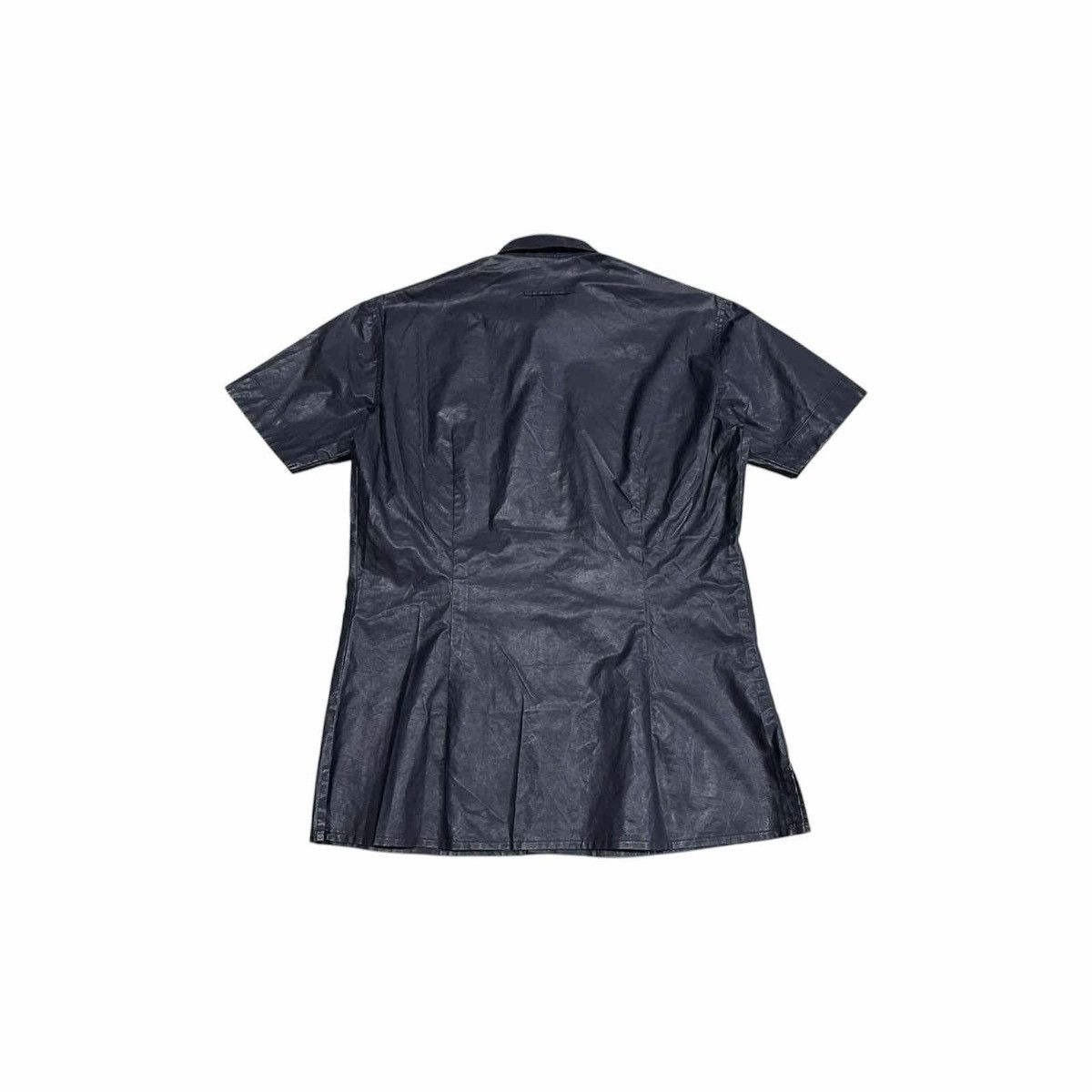 Gaultier Homme Objet × Jean Paul Gaultier 🔥Rare Vintage Jean Paul Gautier Objet Shirt Leather Coating Size US M / EU 48-50 / 2 - 6 Thumbnail