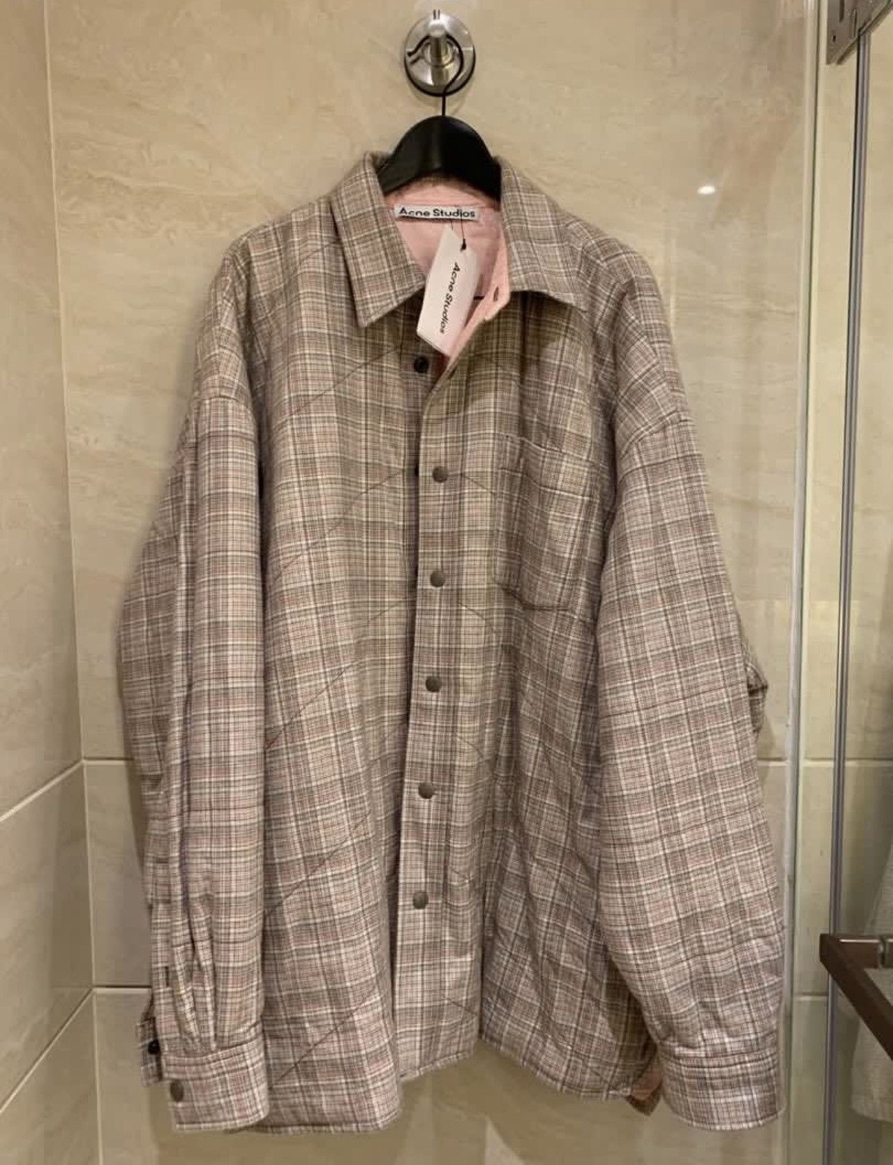 Acne Studios ACNE STUDIOS PADDED CHECKERED SHIRT JACKET Size US M / EU 48-50 / 2 - 2 Thumbnail