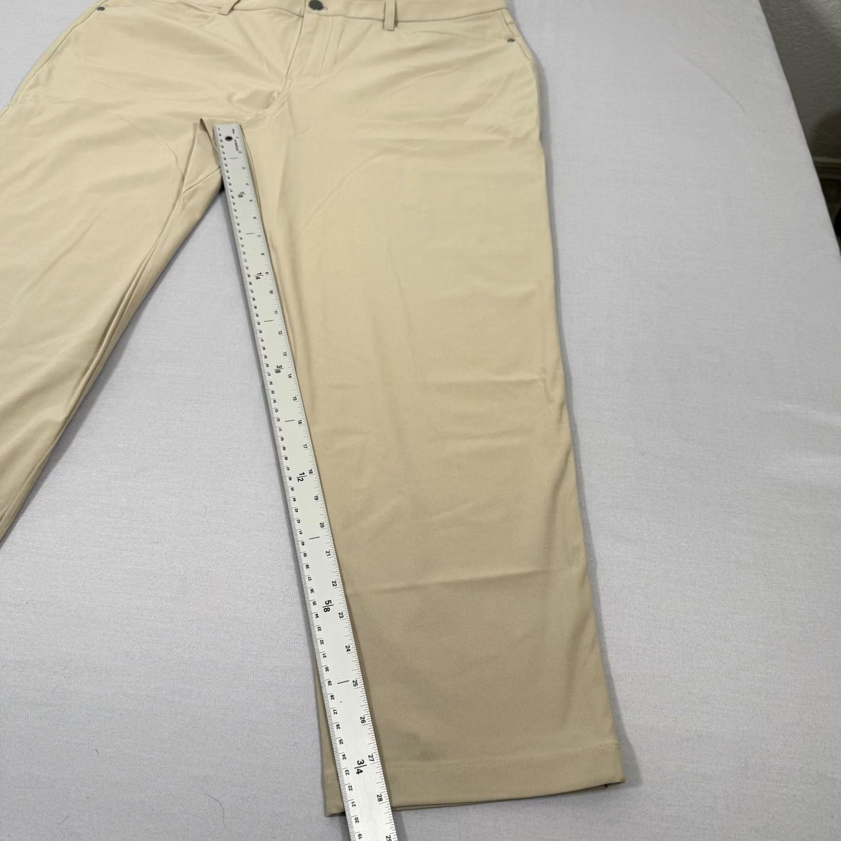 Lululemon Lululemon Mens ABC Pants 5 Pocket Chino Commission Stretch Travel Beige 38x28 Size US 38 / EU 54 - 3 Thumbnail