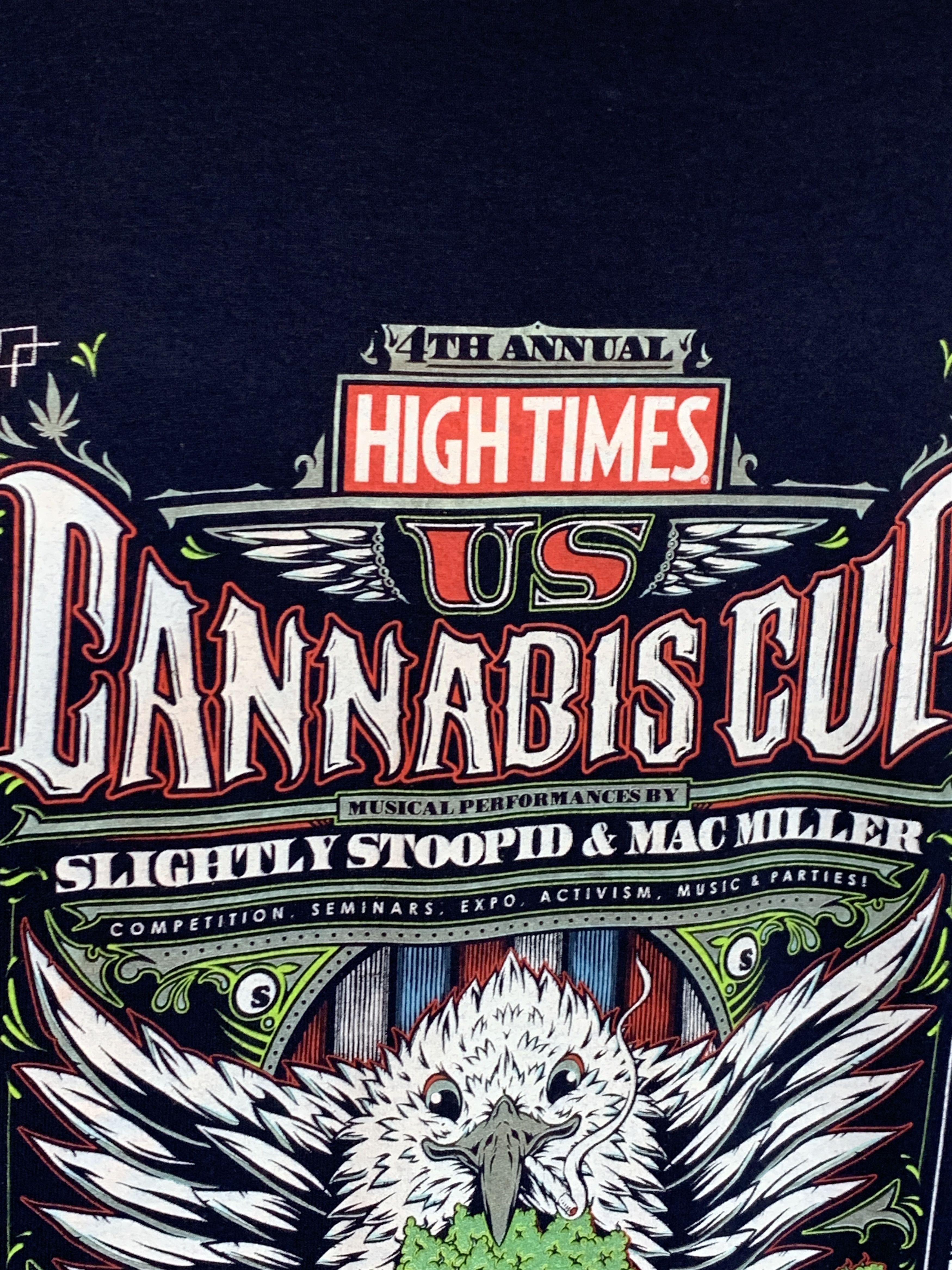 Vintage *RARE* Vintage Mac Miller High Times Cannabis Cup T-Shirt Size US XL / EU 56 / 4 - 5 Thumbnail