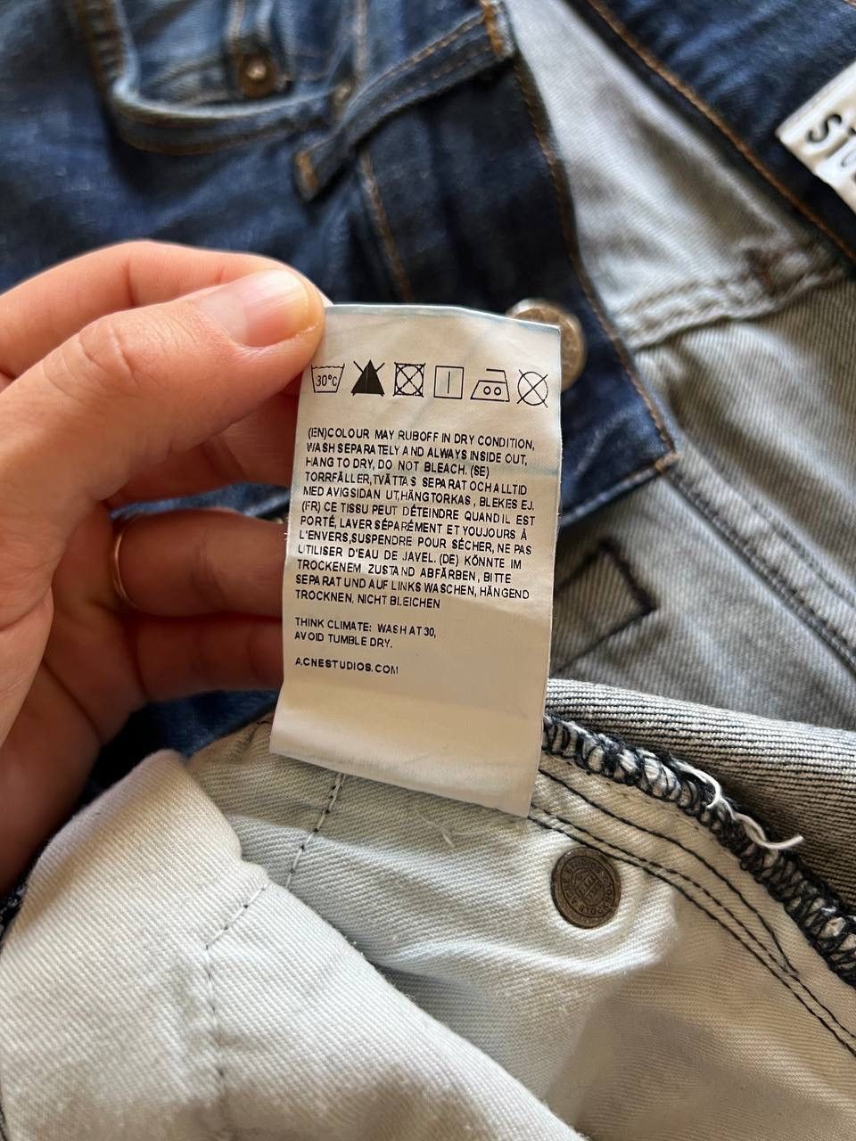 Acne Studios Acne Studios Ace Raw denim 32/32 Size US 32 / EU 48 - 6 Thumbnail