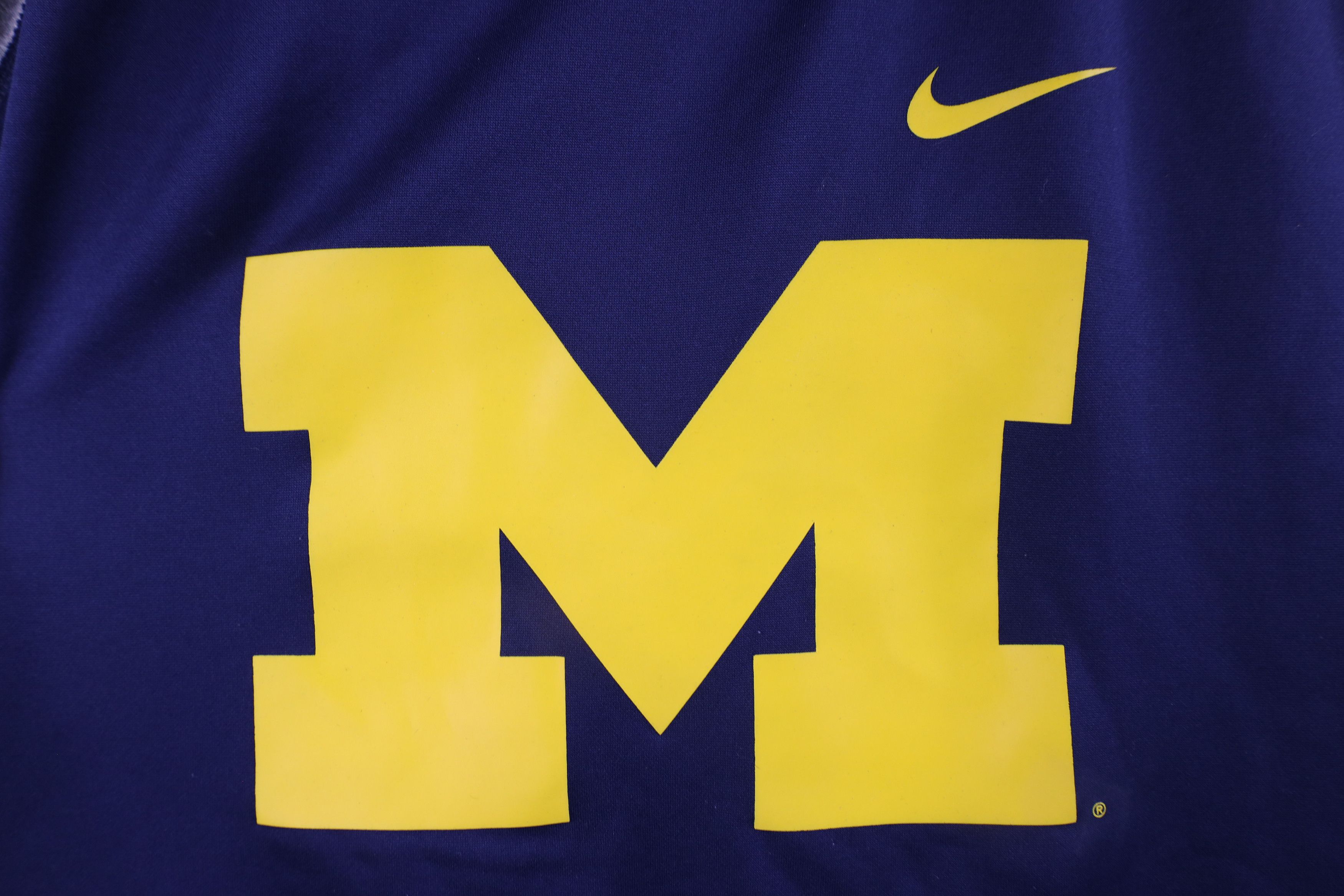 Nike × Vintage Nike Block M University of Michigan Hoodie Sweatshirt Blue Size XXL / US 16-18 / IT 52-54 - 4 Thumbnail