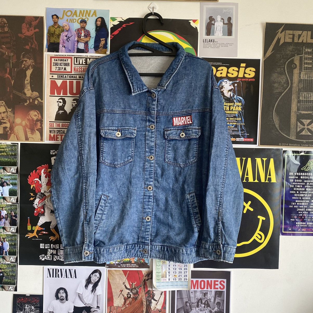 Marvel Comics Vintage Marvel Japanese Denim Jacket Size US XL / EU 56 / 4 - 1 Thumbnail