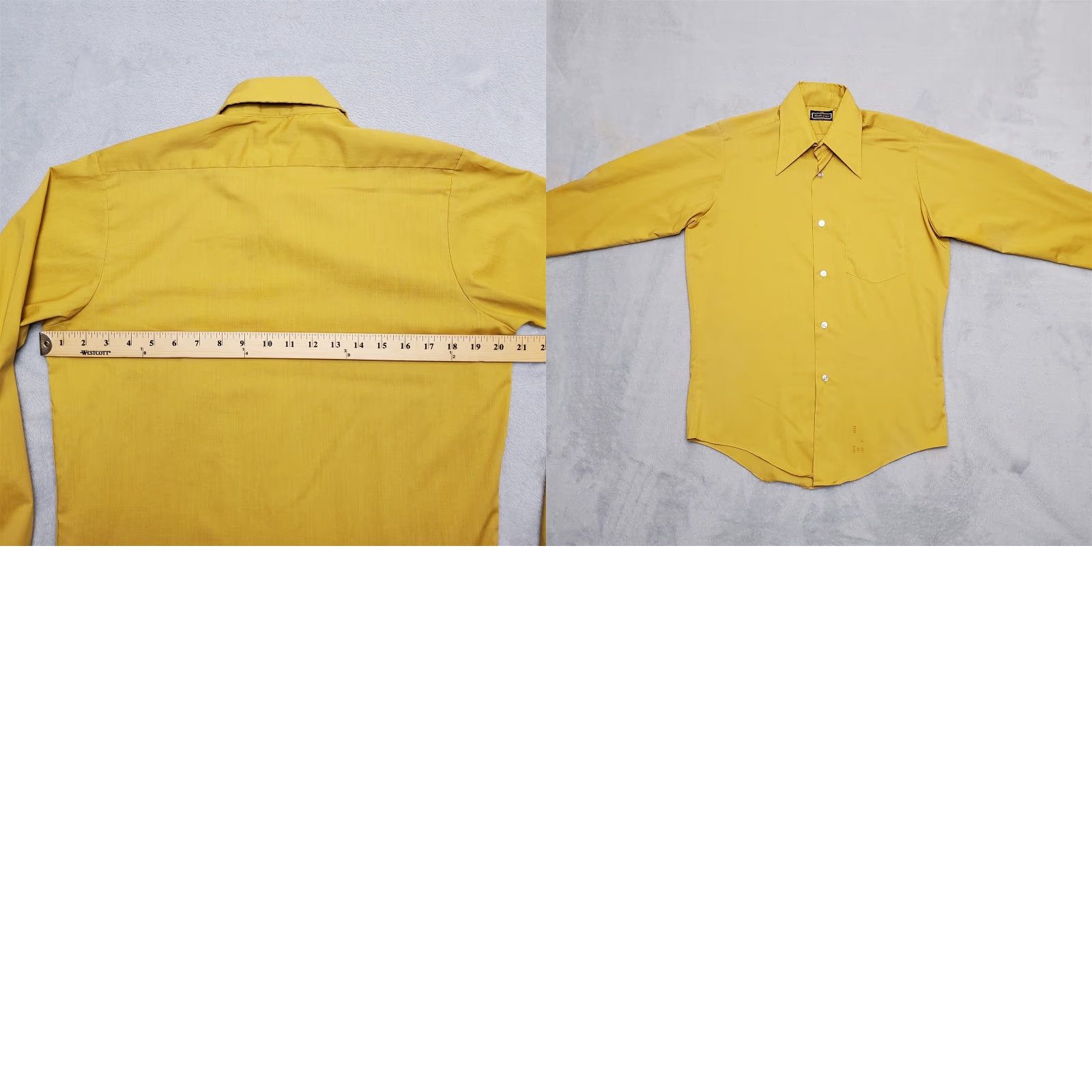 Vintage VINTAGE Durable Press Shirt Mens 14.5 Gold No Iron Button Long Sleeve Dad Casual Size US M / EU 48-50 / 2 - 8 Thumbnail