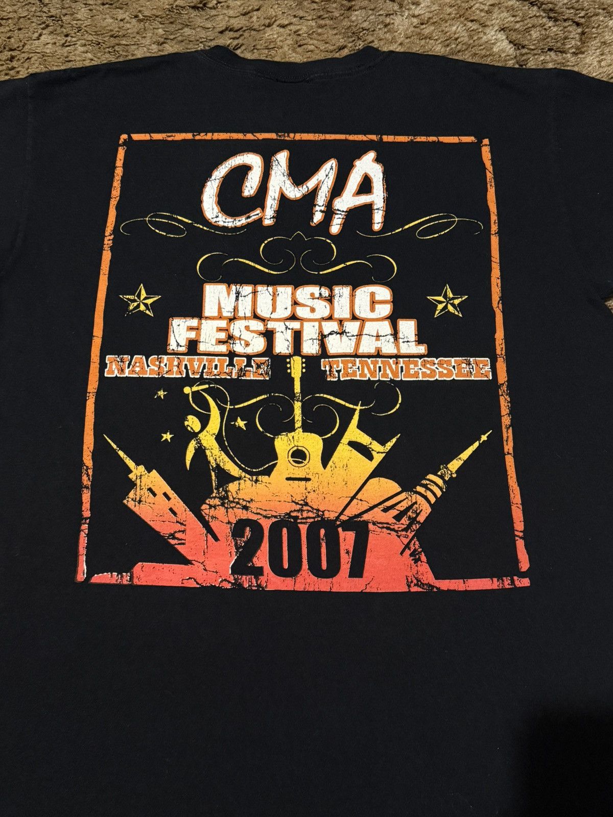 Band Tees 2007 CMA Country Music Festival T-Shirt Black Large Size US L / EU 52-54 / 3 - 2 Thumbnail