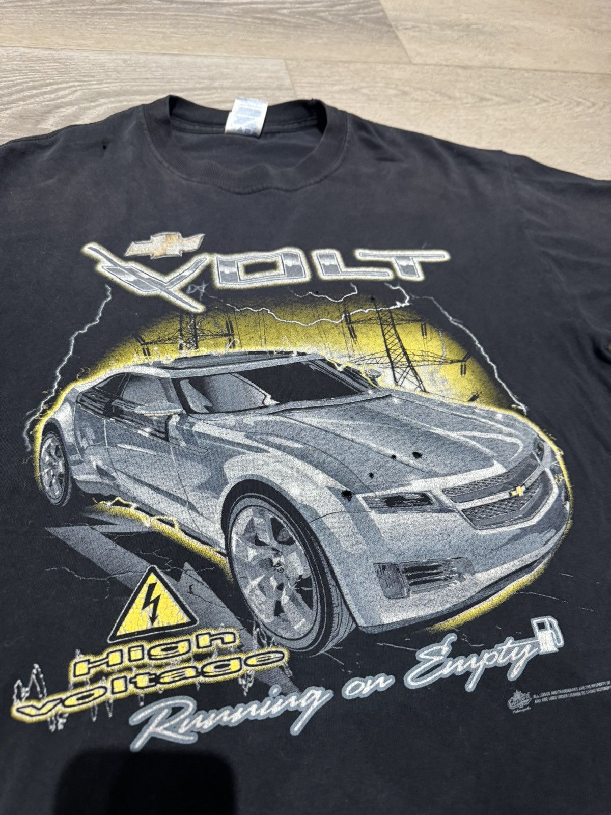 Designer × Vintage Vintage Baggy Black Chevrolet Tee Size US L / EU 52-54 / 3 - 2 Thumbnail