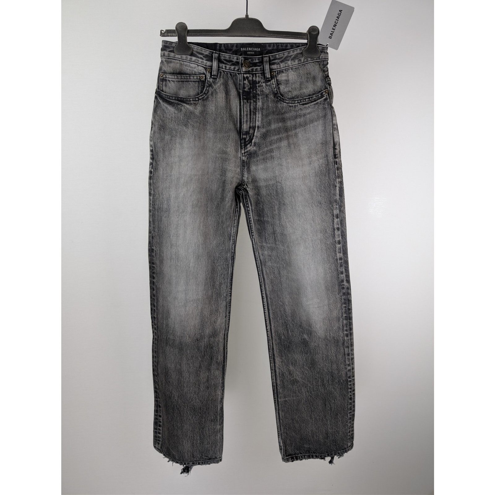 Balenciaga o1rshd1 Organic Japanese Medium Fit Pants in Eco Black Size US 30 / EU 46 - 2 Thumbnail