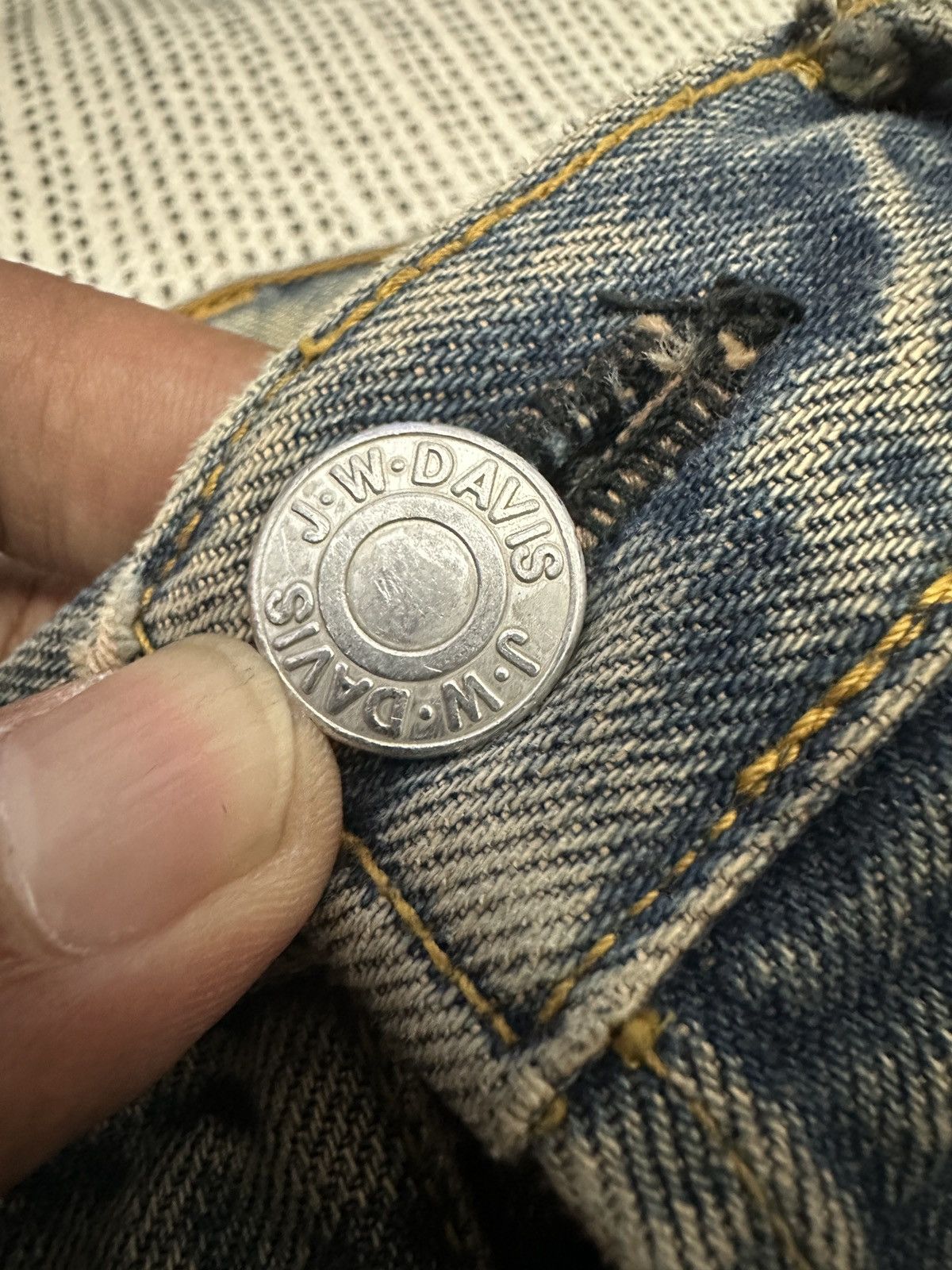 Japanese Brand 🔥🔥🔥 J.W Davis Japan Selvedge Denim Size US 34 / EU 50 - 3 Thumbnail