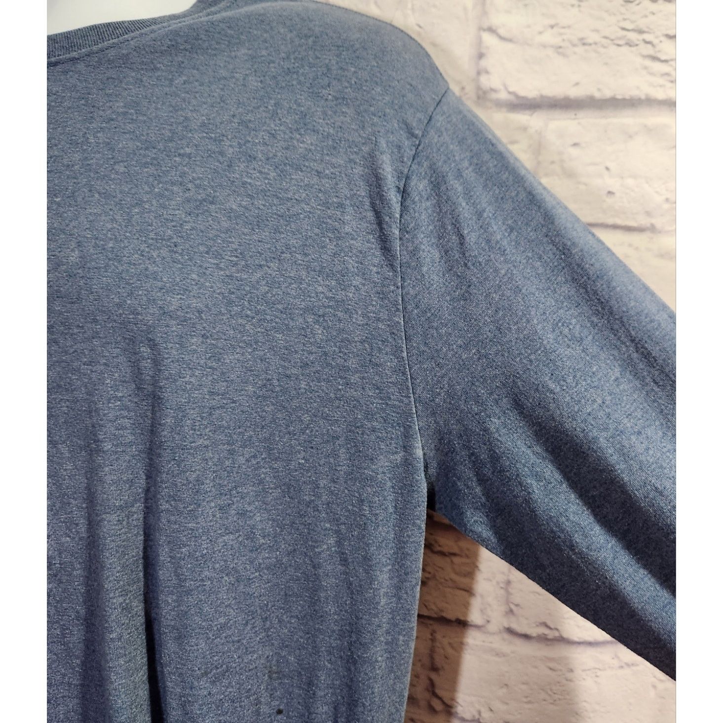Jerzees Jerzees Blue Long Sleeve Crew Neck T Shirt XL Lightweight Size US XL / EU 56 / 4 - 2 Thumbnail
