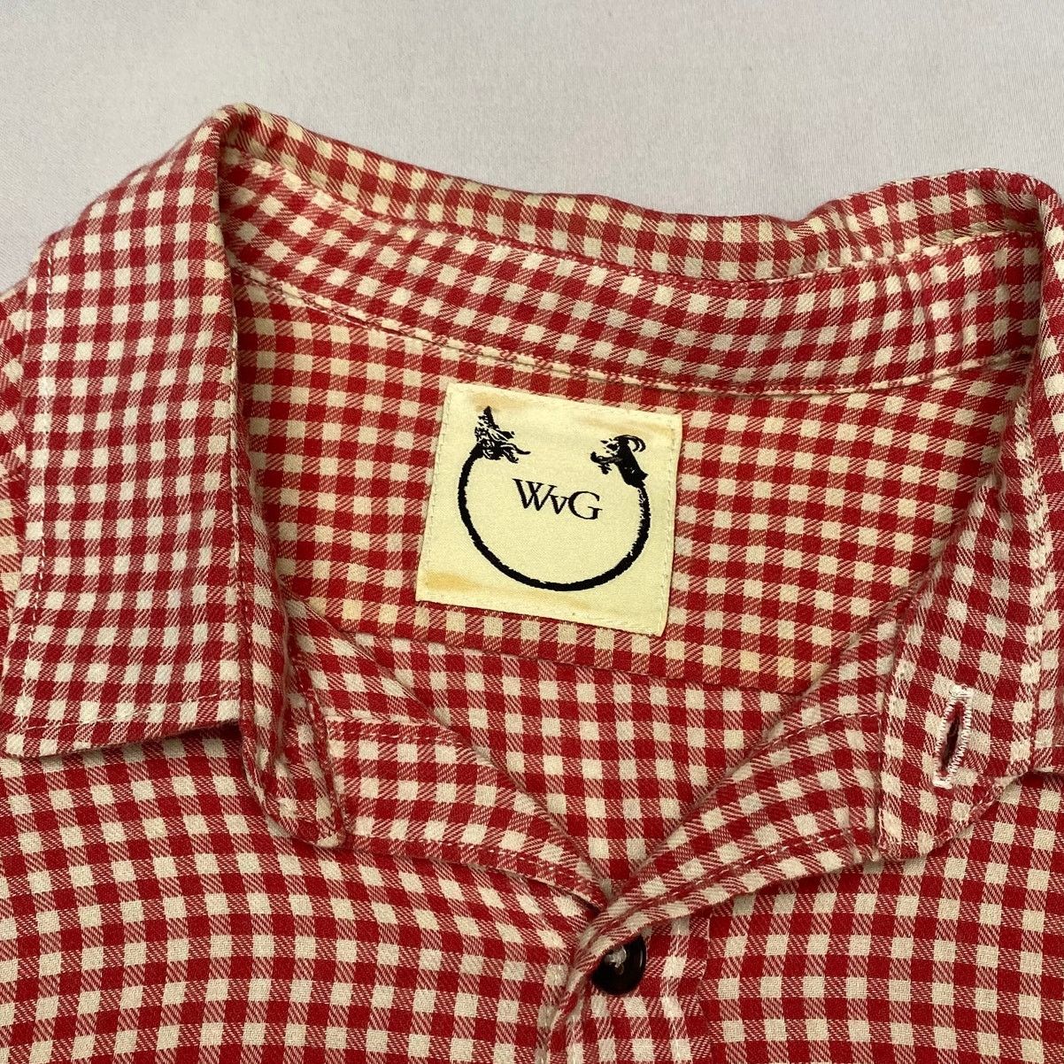 Wolf vs Goat Wolf vs Goat WvG Gingham Check Pocket Button Up Shirt XL Size US XL / EU 56 / 4 - 4 Thumbnail