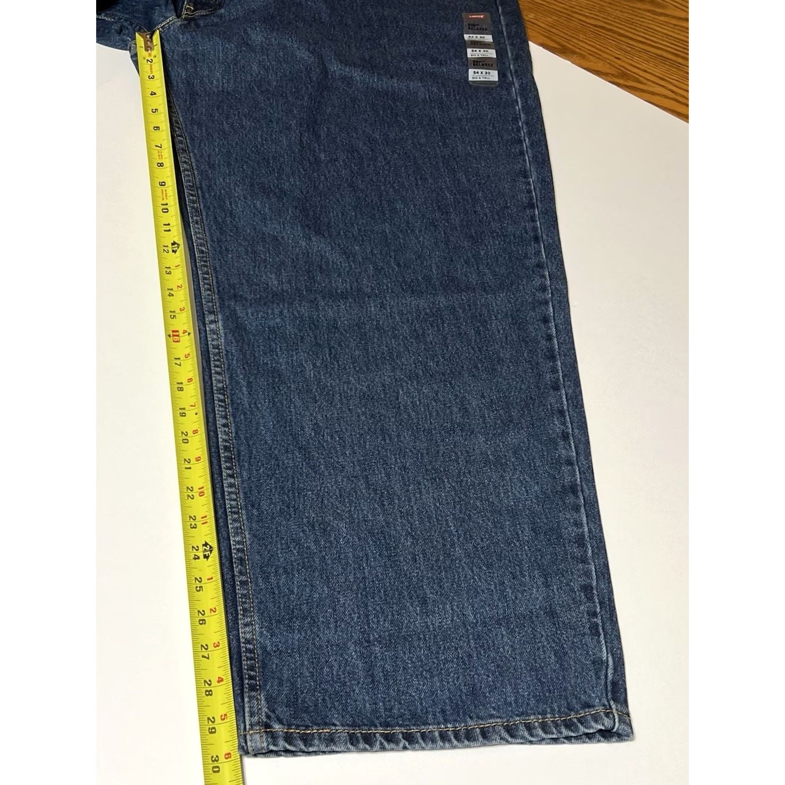 Levi's VINTAGE Levis 550 Jeans Mens 54x30 Blue Relaxed Fit Tapered Big & Tall Denim NWT Size US 38 / EU 54 - 6 Thumbnail