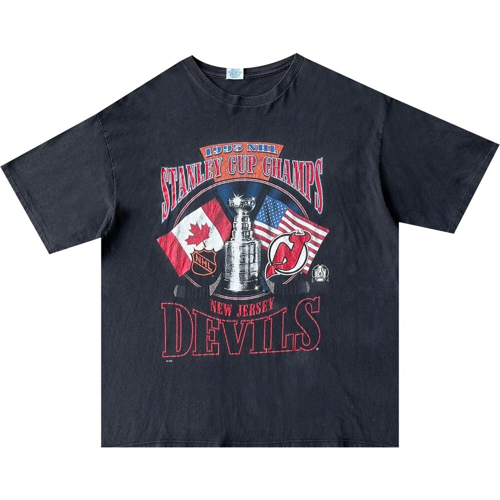 Starter New Jersey Devils 1995 NHL Stanley Cup Champs Starter T Sz L Size US L / EU 52-54 / 3 - 2 Thumbnail