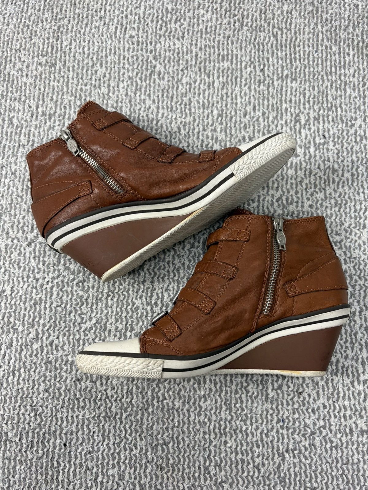 ASH Ash Wedge Genial Buckled Leather Size 38 Size US 8 / IT 38 - 4 Thumbnail