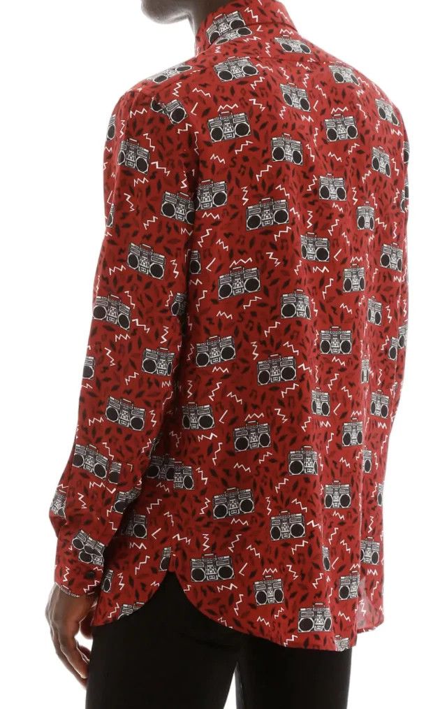 Saint Laurent Paris CREPE DE CHINE Radio button shirt Red YSL size IT 41 Size US M / EU 48-50 / 2 - 9 Thumbnail