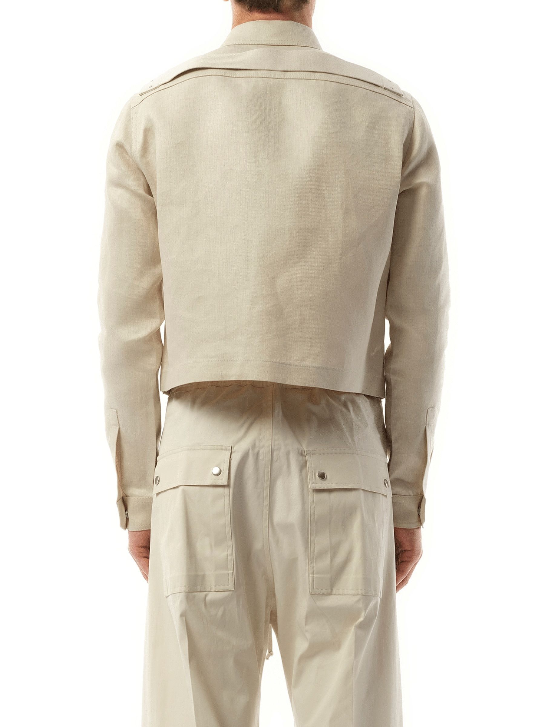 Rick Owens o1s1v1r1oon0825 Tour Alice Shirt in Light Beige/Dinge Size US M / EU 48-50 / 2 - 4 Thumbnail