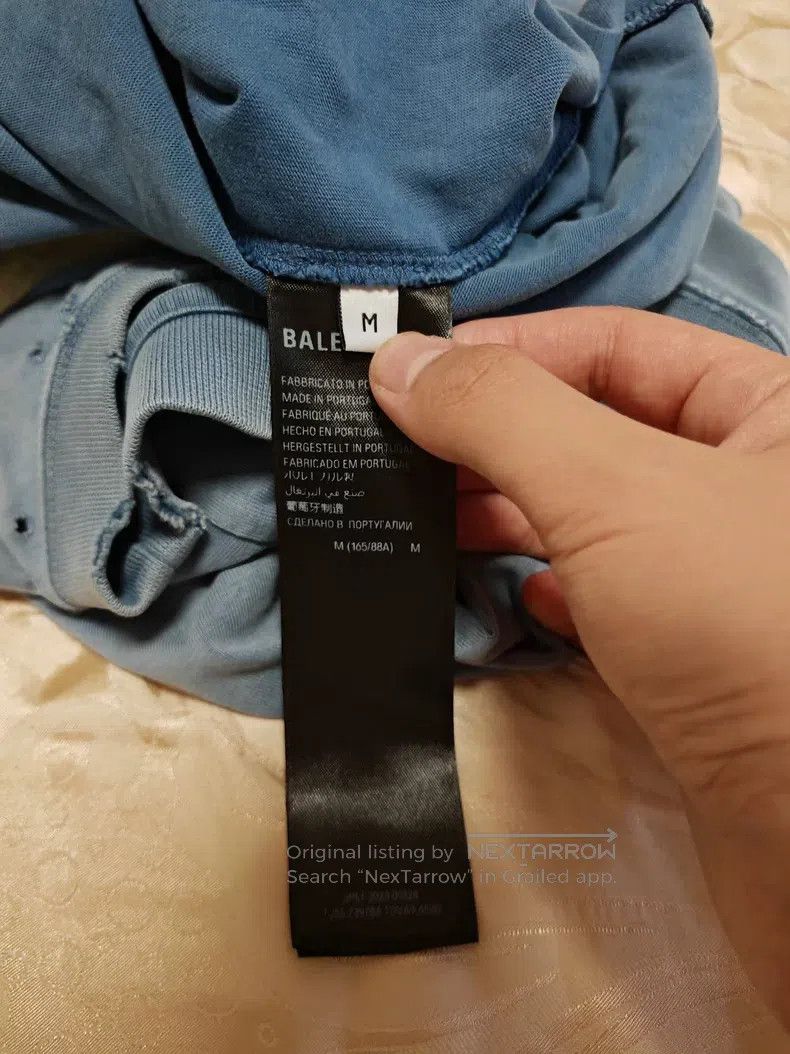 Balenciaga Balenciaga Lettering Printed Pattern Round Neck Short Slee Size US M / EU 48-50 / 2 - 4 Thumbnail
