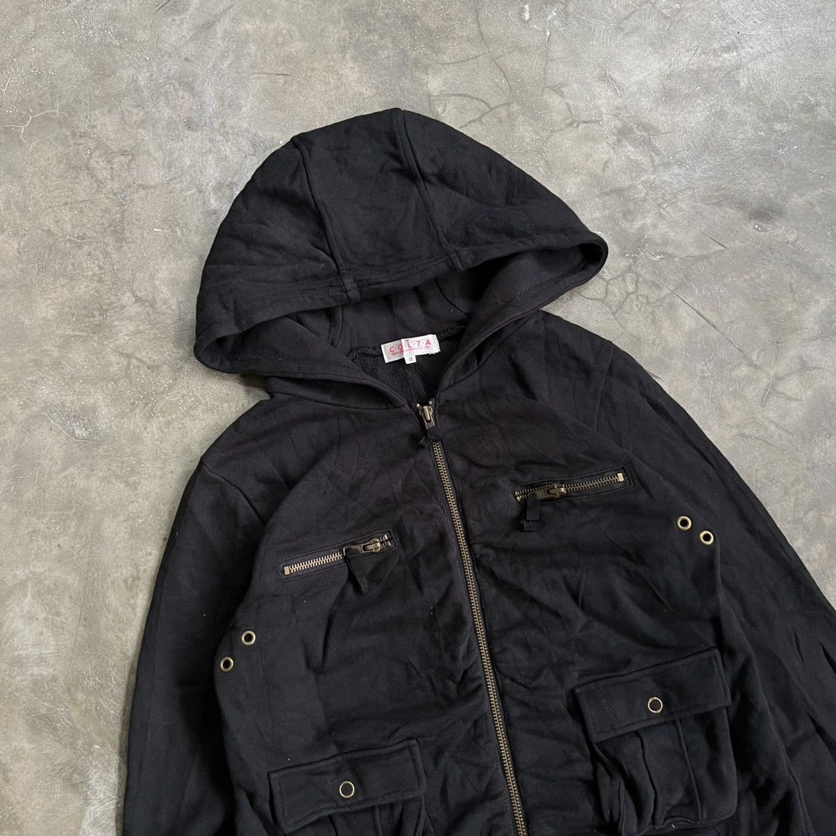 14th Addiction 2000s 14th Style Cargo Pocket Zip Hoodie Size US M / EU 48-50 / 2 - 2 Thumbnail