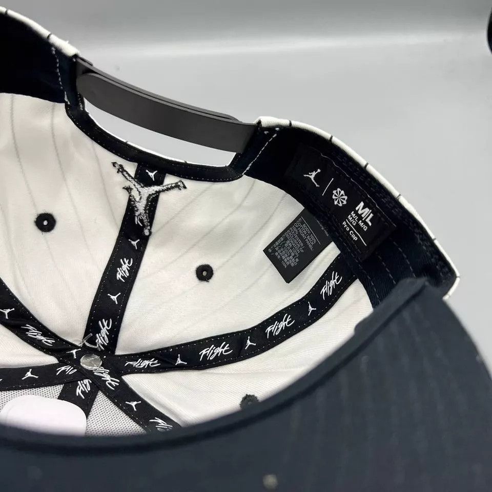 Jordan Brand Air Jordan Hat Men M-L Baron 45 Pinstripes Jumpman Snap Back Size ONE SIZE - 5 Thumbnail