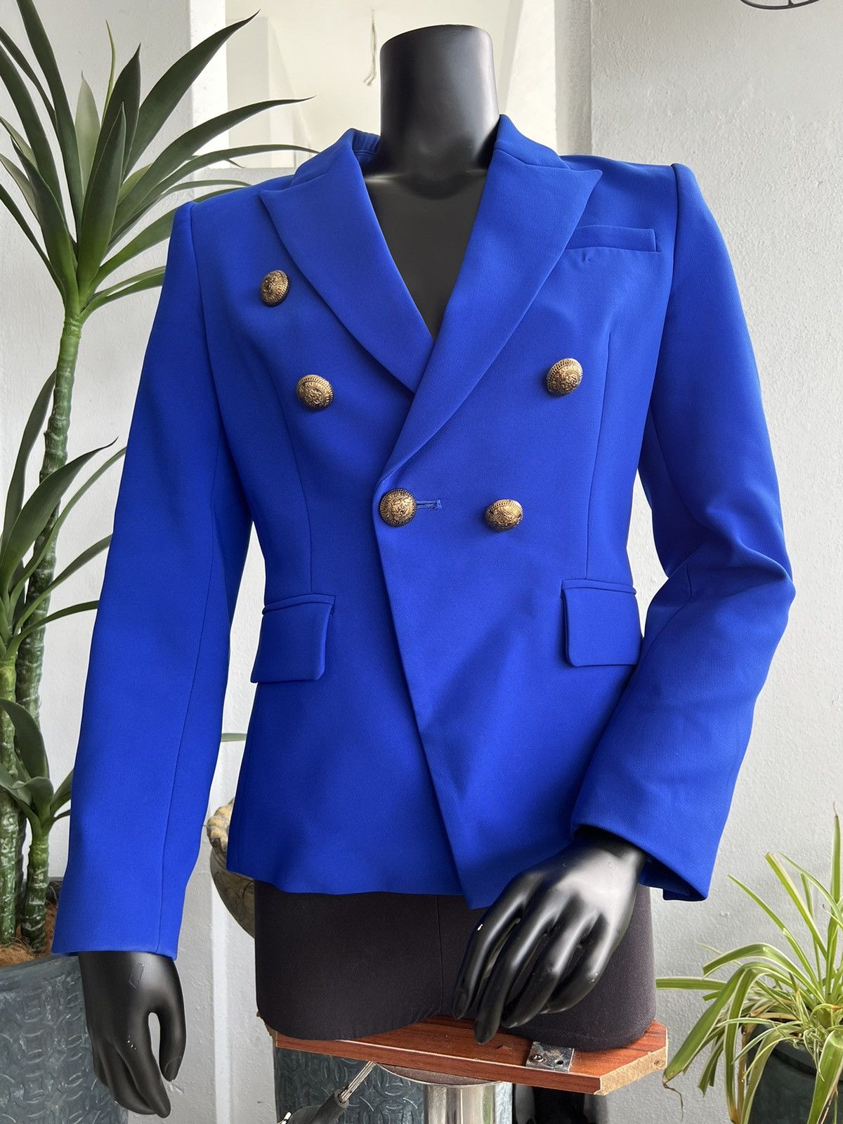 Other Elegant Women Designer Spring Blue Casual Blazer Size L / US 10 / IT 46 - 1 Thumbnail