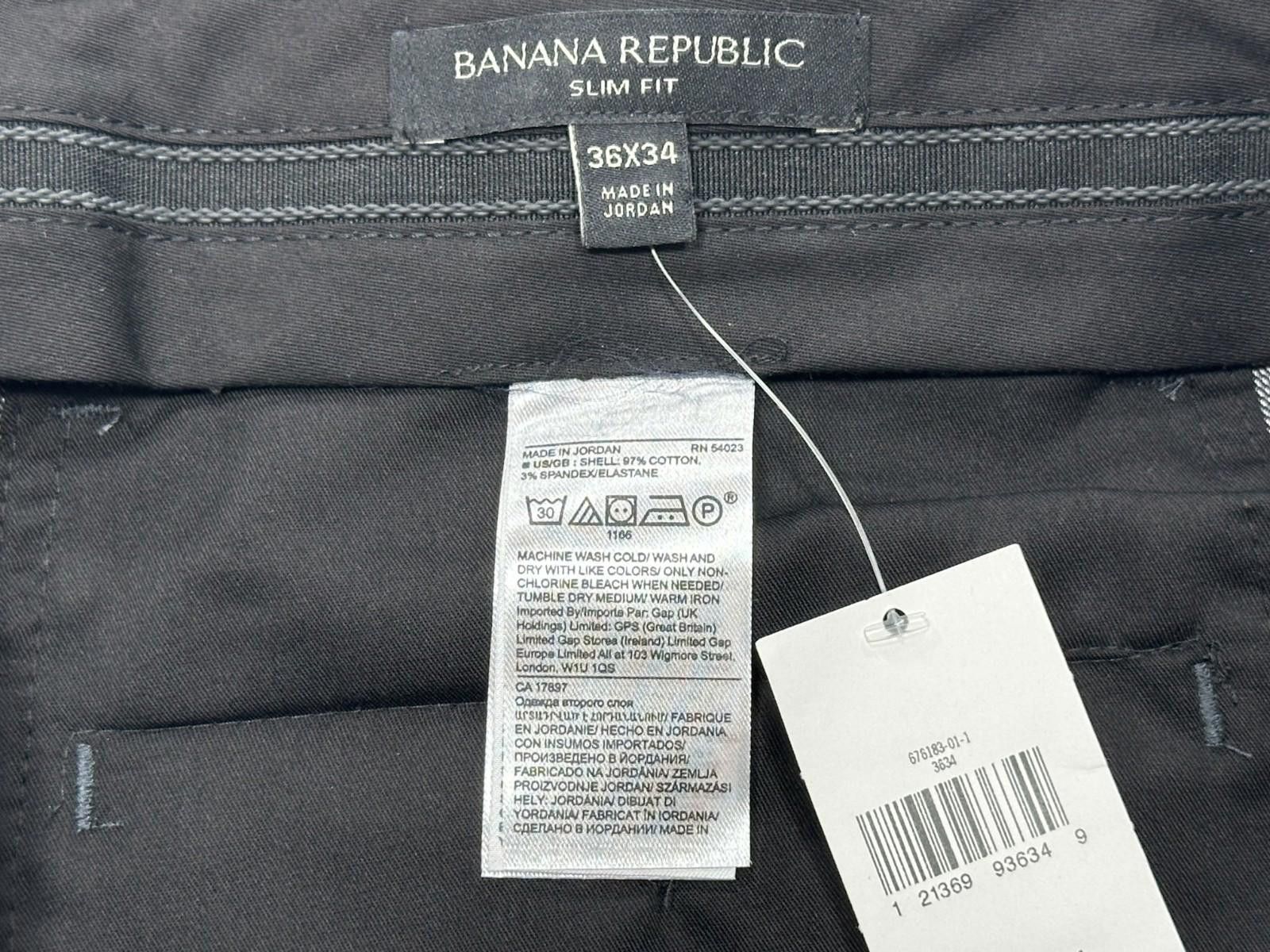 Banana Republic Banana Republic Stretch Slim Fit Dress Pants Gray Mens 36/34 Size US 36 / EU 52 - 8 Thumbnail
