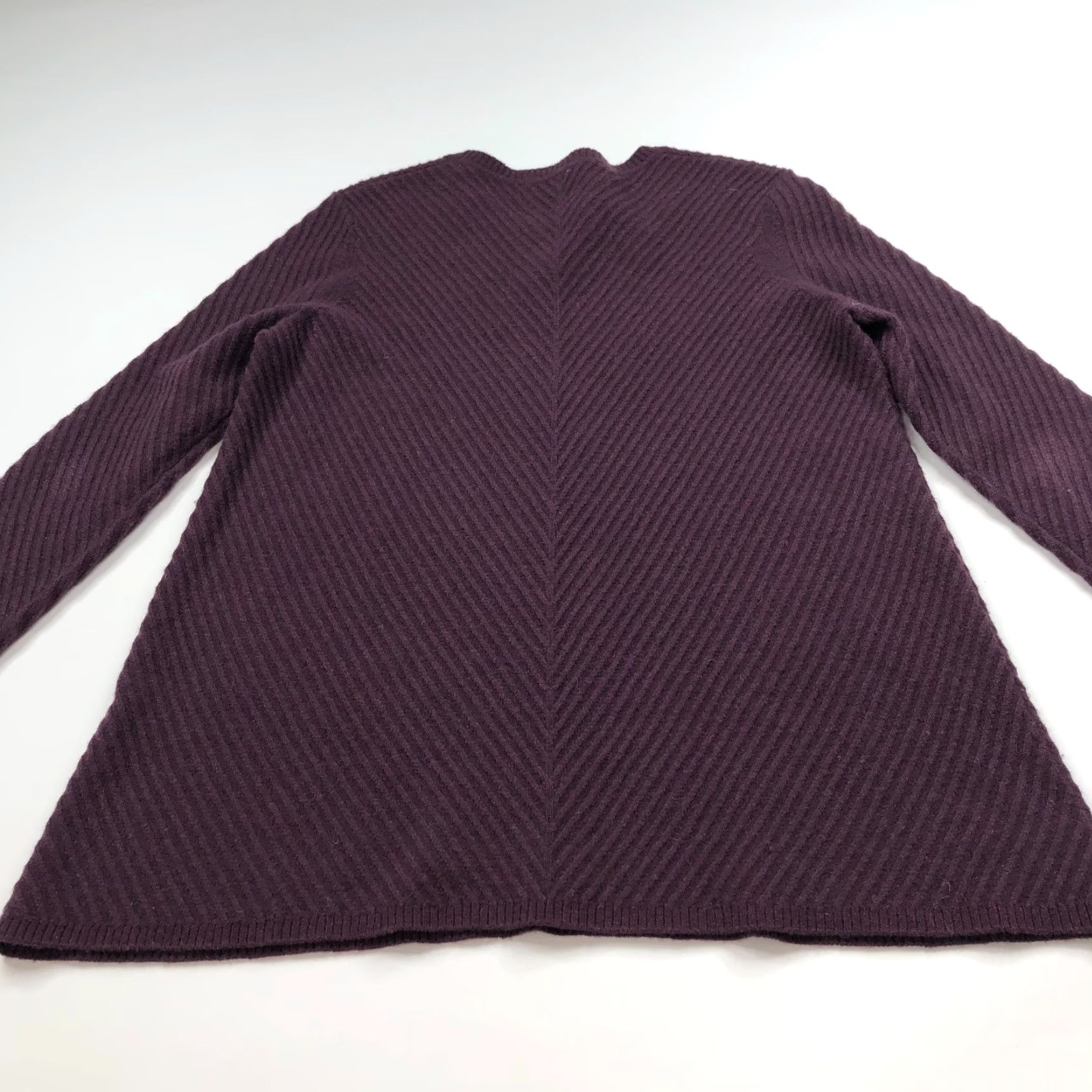 Nordstrom Nordstrom XS 100% Cashmere Pullover Sweater Ribbed Purple Womens Regular Size XS Pullover Knit Solid Ribbed Purple Satin Silk? Size XS / US 0-2 / IT 36-38 - 7 Thumbnail