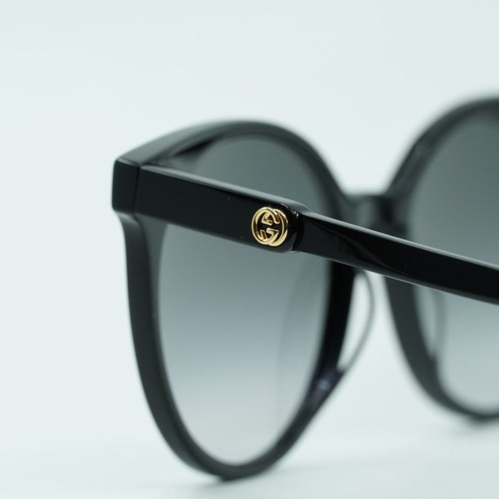 Gucci Gucci GG0488S 001 Sunglasses Black Round Frame, Grey Size ONE SIZE - 7 Thumbnail