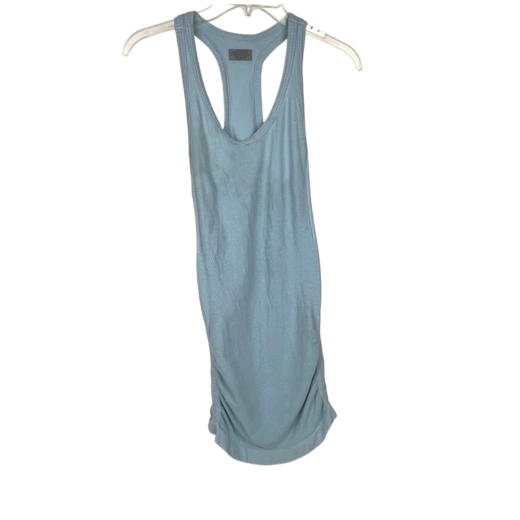 Athleta Athleta Women Sleeveless Blue Workout Tank Cinched Racerback Size L / US 10 / IT 46 - 1 Thumbnail
