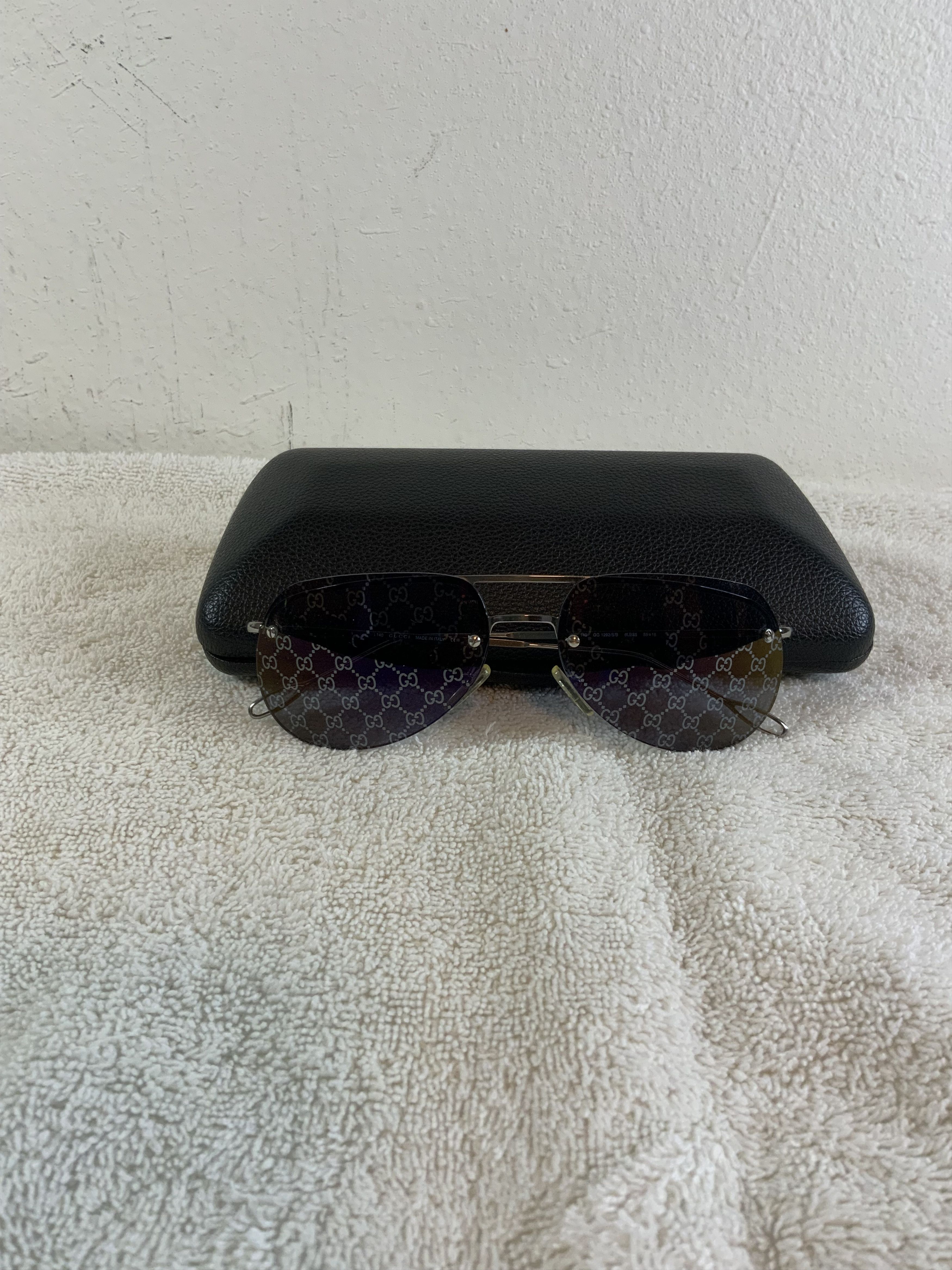 VINTAGE GUCCI GG MONOGRAM LENS SUNGLASSES