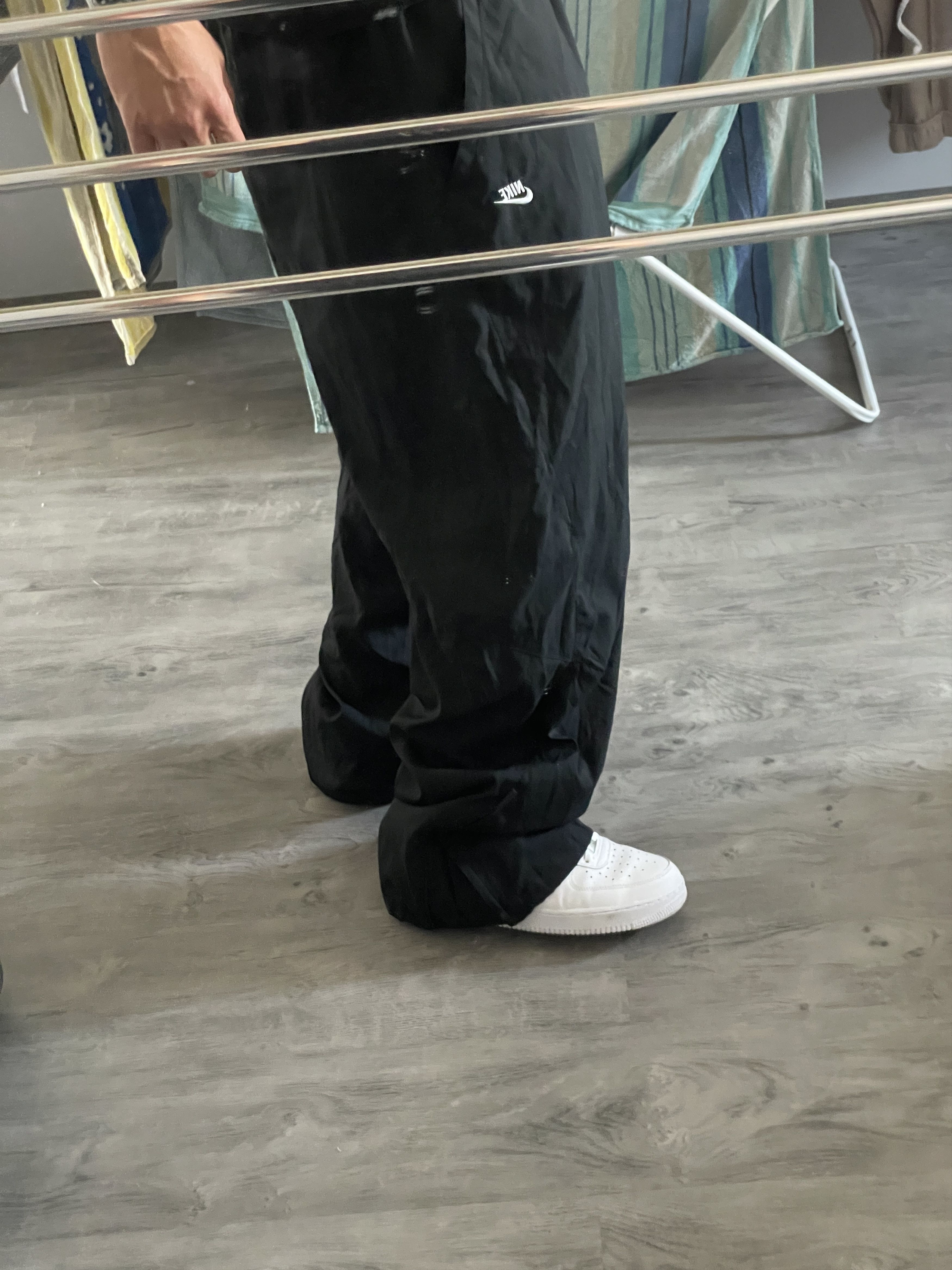 Nike Y2K NIKE BLACK BLOKECORE SPORTSWEAR TRACKPANTS Size US 36 / EU 52 - 12 Thumbnail