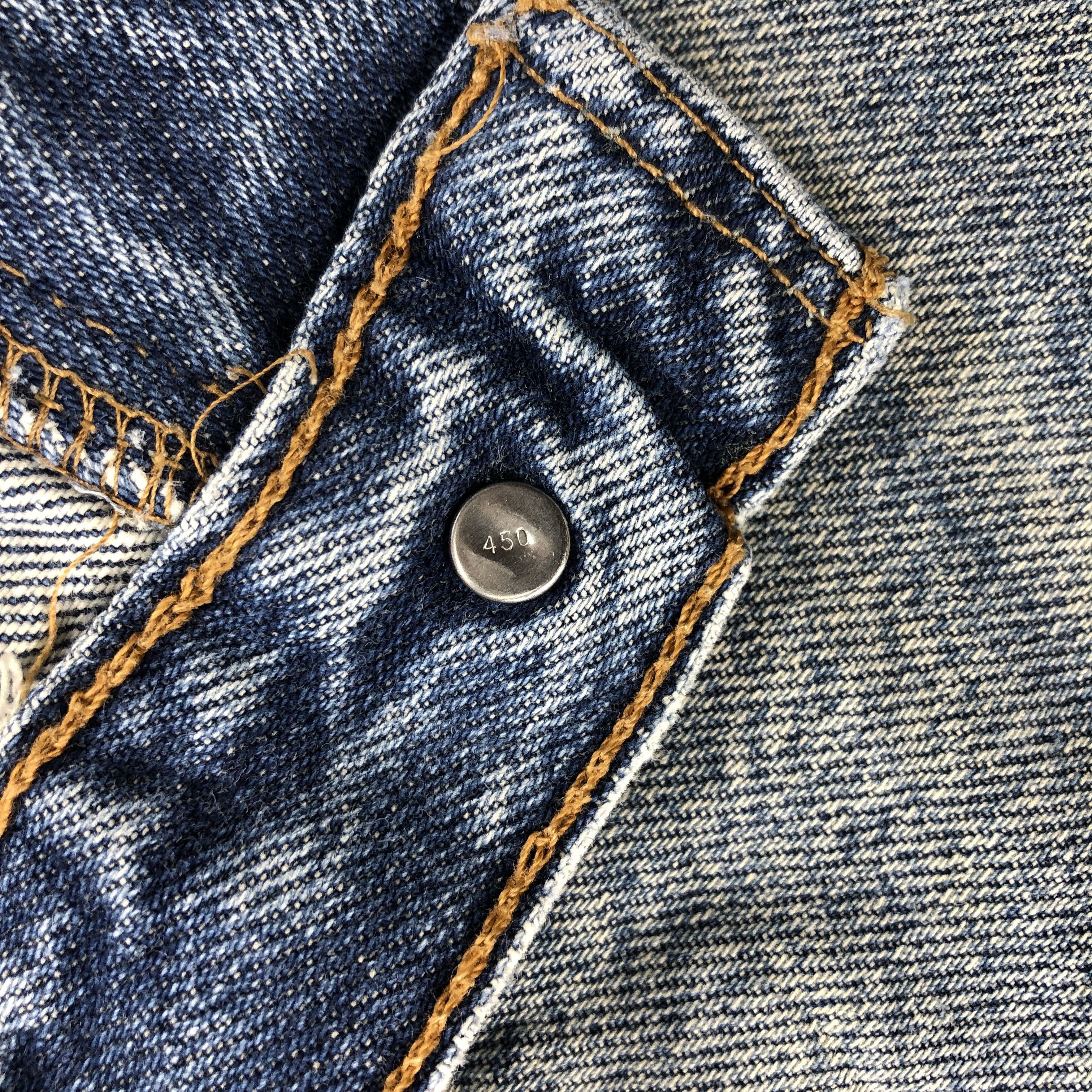 Levi's Vintage Blue Wash Levis 505 Jeans-J2049 Size US 35 - 12 Thumbnail