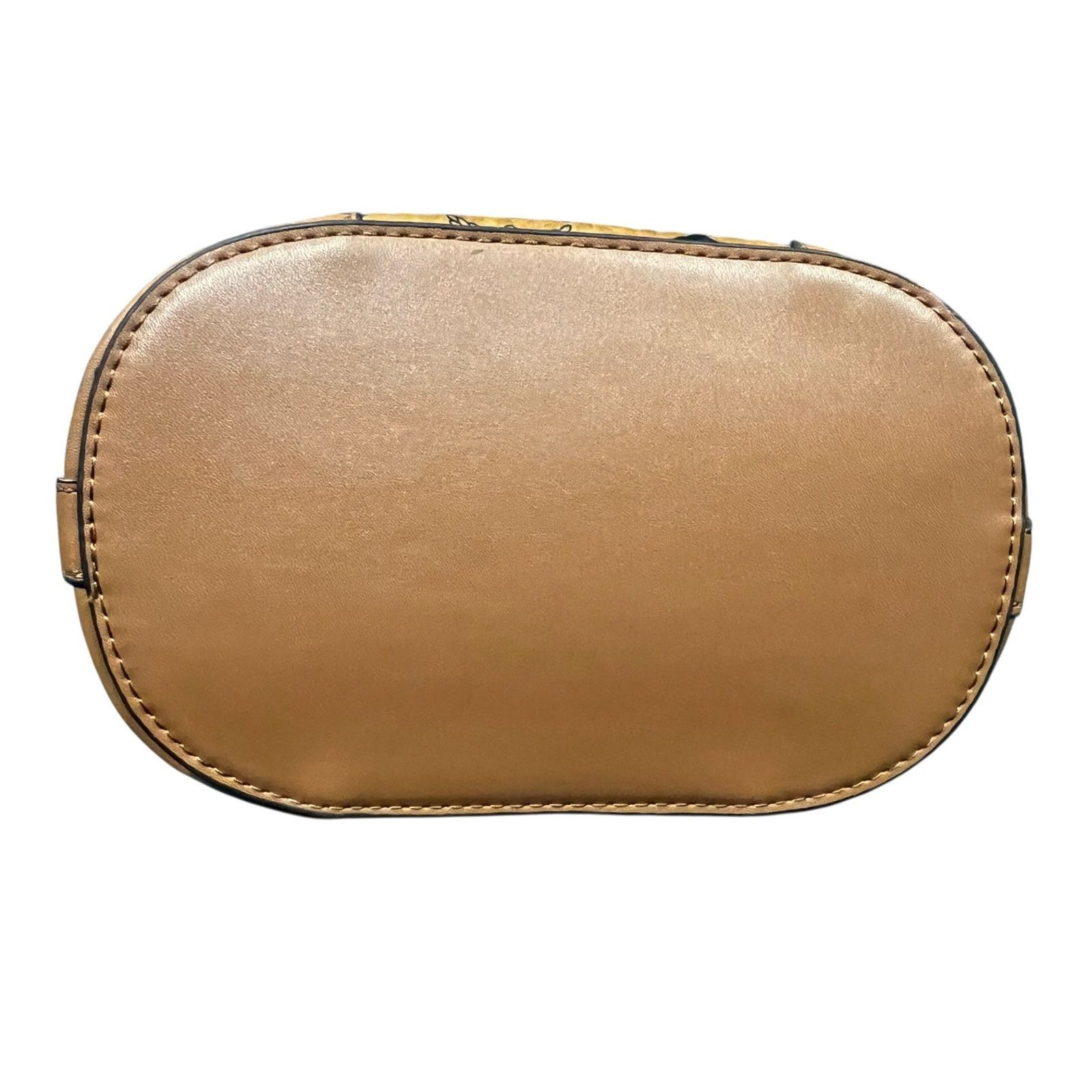 MCM MCM Visetos Cognac Leather Top Handle Purse Straps Size ONE SIZE - 13 Thumbnail