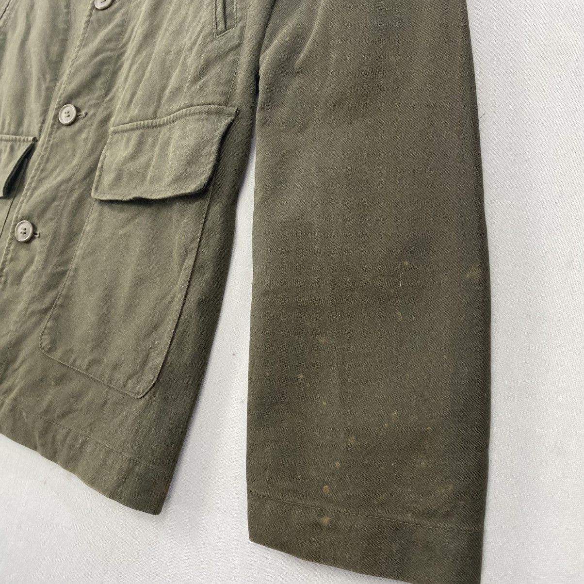 Japanese Brand Michel Klein Homme Olive Green Utility Jacket Size US M / EU 48-50 / 2 - 3 Thumbnail